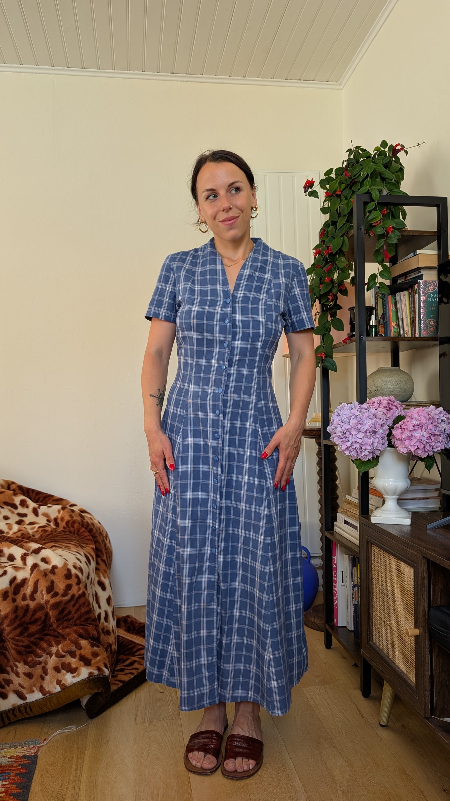 Robe longue coton 90s T38