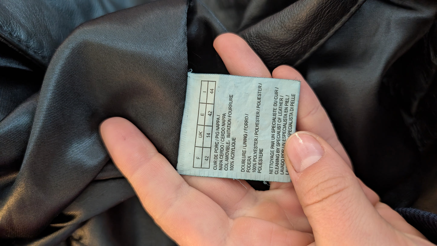 Manteau long cuir T40