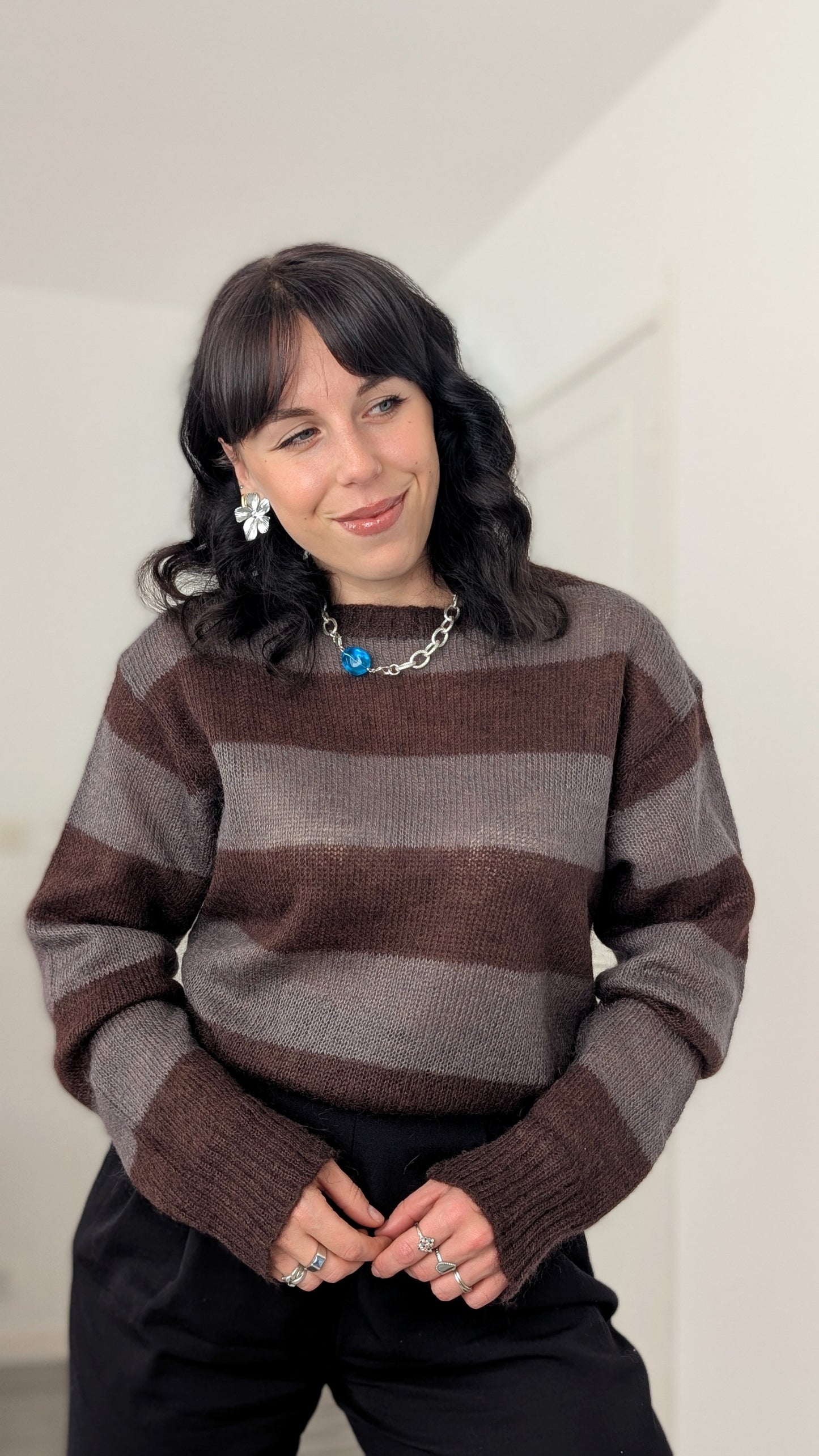 Pull laine et mohair T40-42