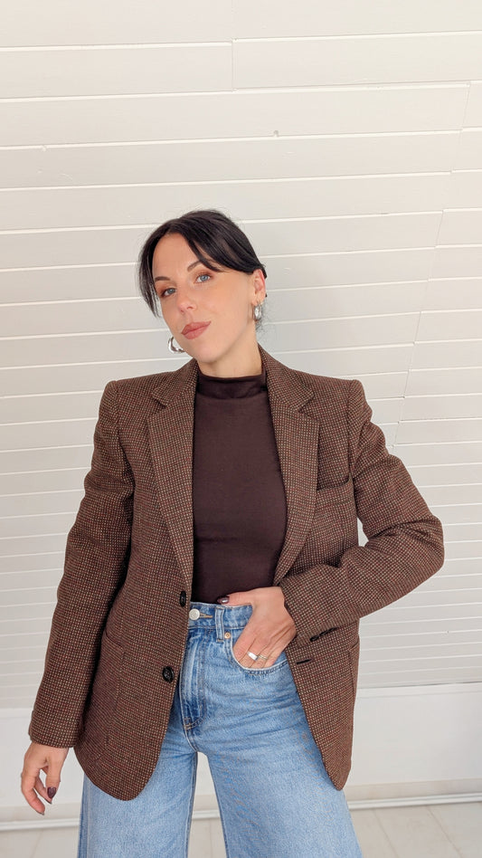 Blazer 70s laine fabriqué en Italie T36