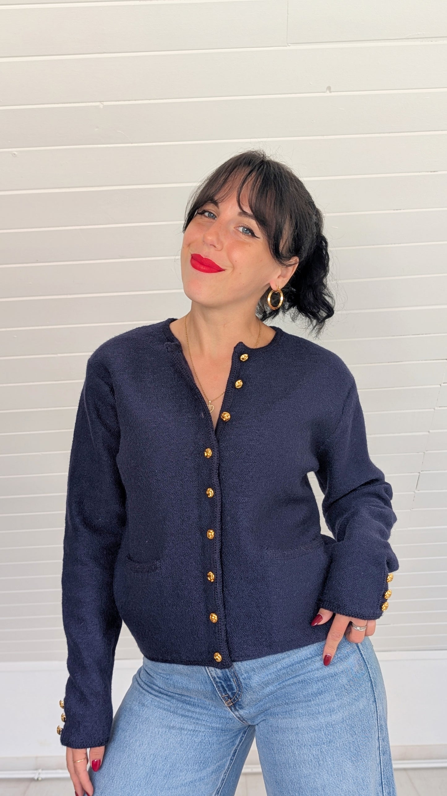 Cardigan pure laine T36