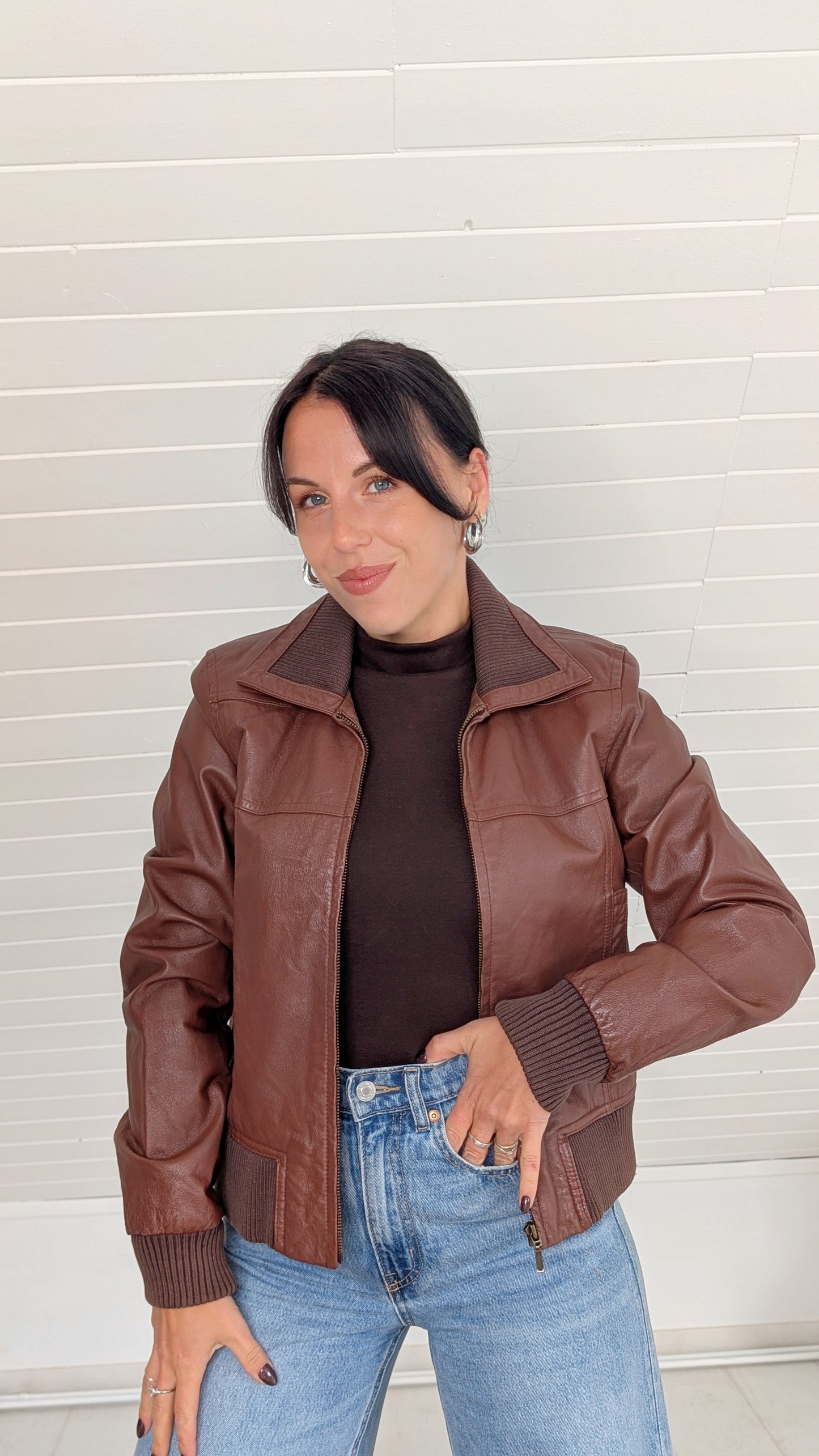 Veste cuir T36