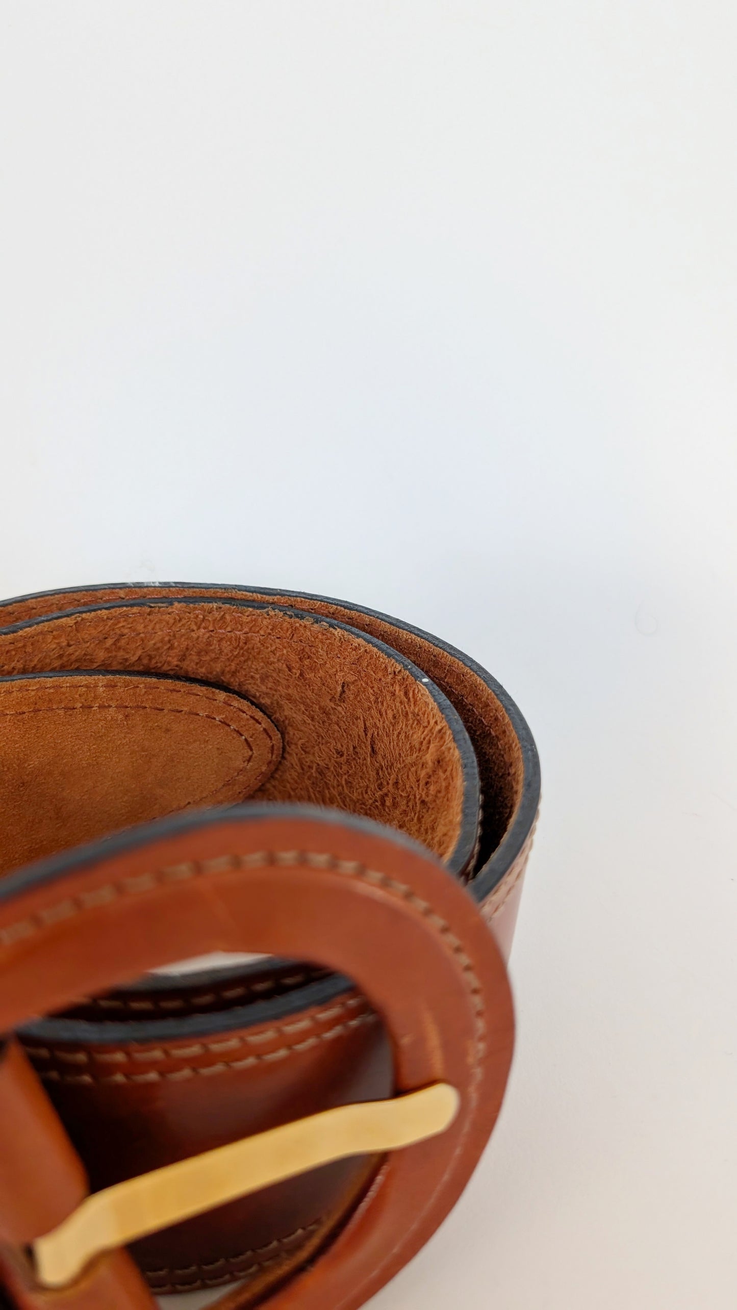 Ceinture cuir 70s 36