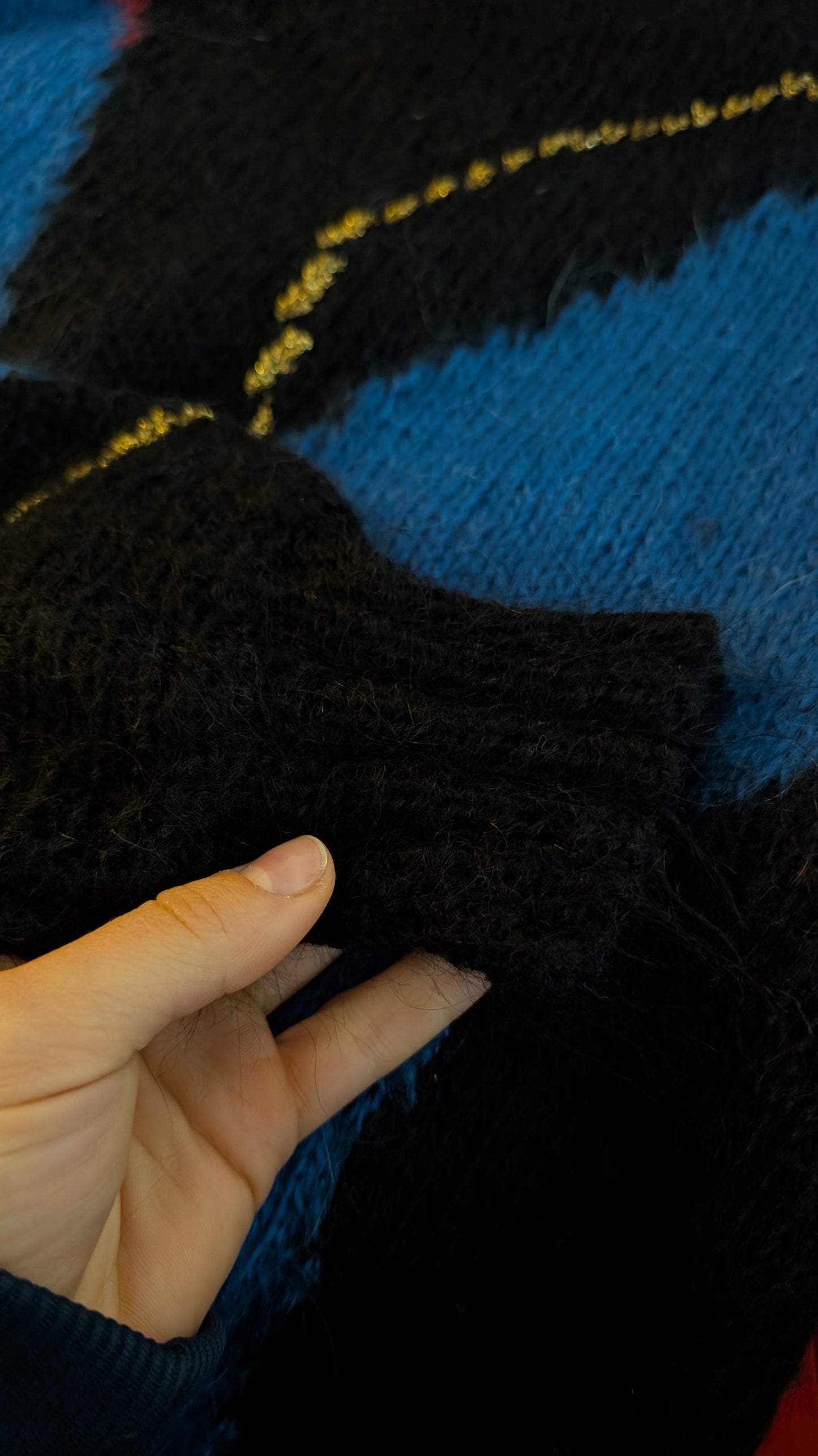 Pull laine et mohair 80s T38-40