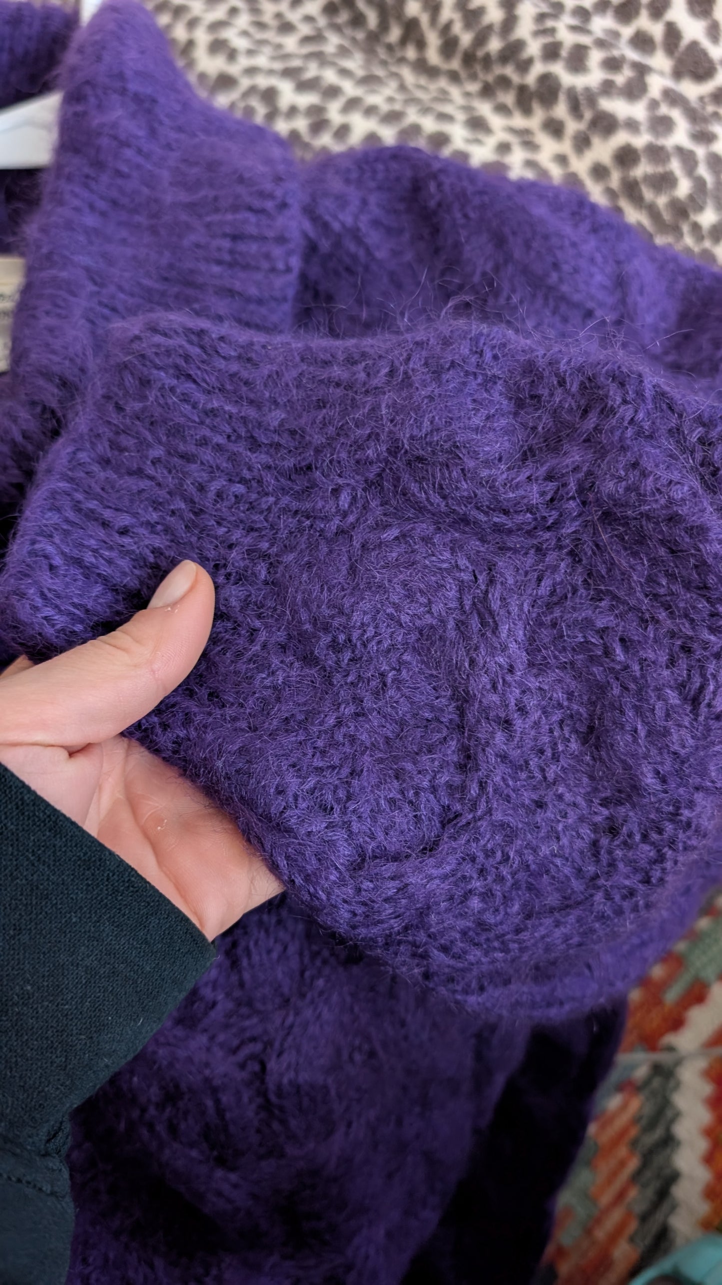 Pull/robe laine et mohair du 34 au 38