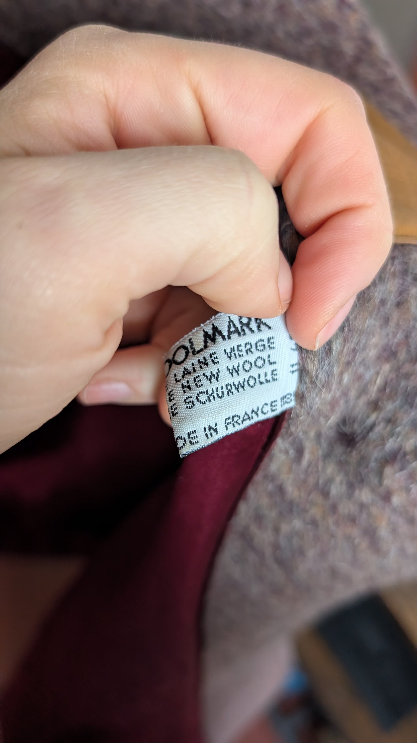 Manteau pure laine lama T40-42