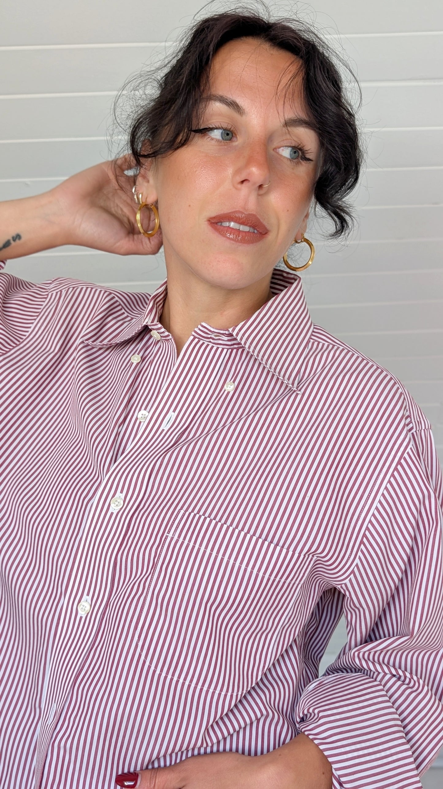 Chemise rayée coton T40-42