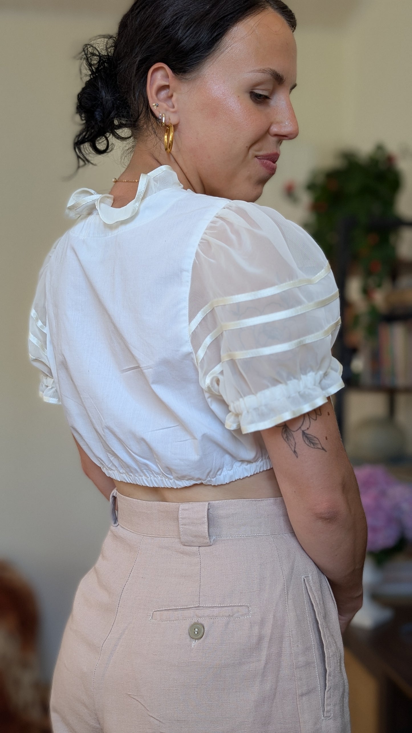 Haut crop coton T40