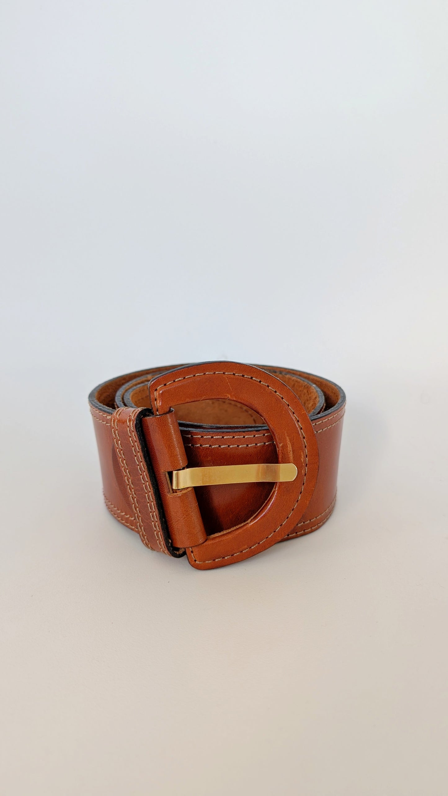 Ceinture cuir 70s 36