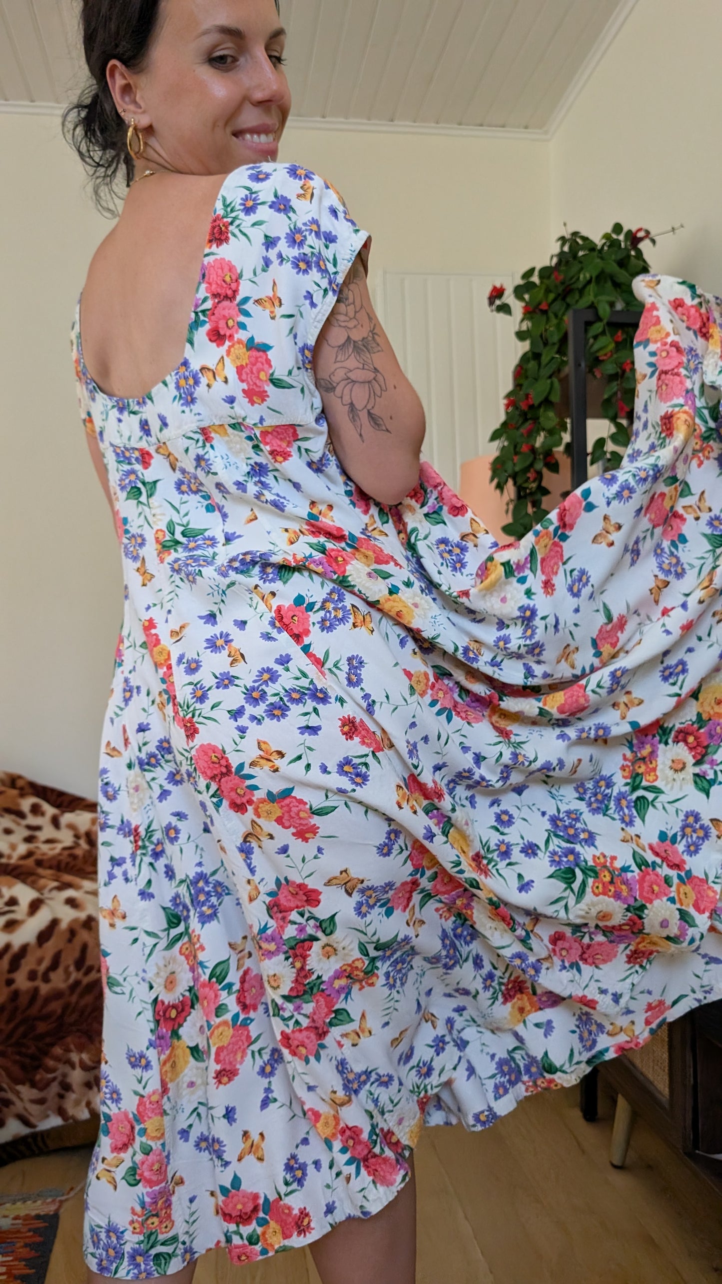 Robe coton 80s jusqu'à taille 44