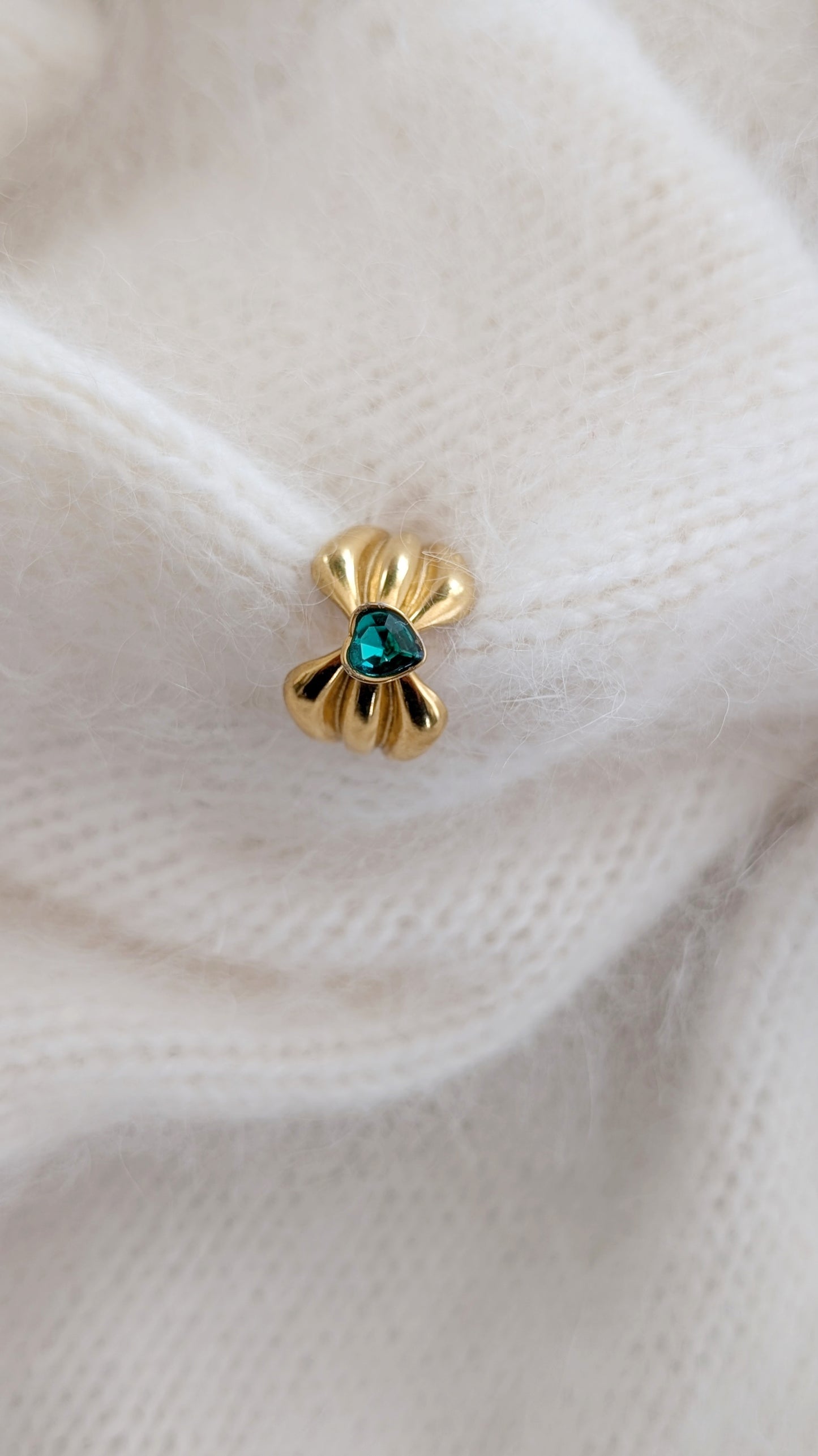 Bague plaqué or ajustable 80s