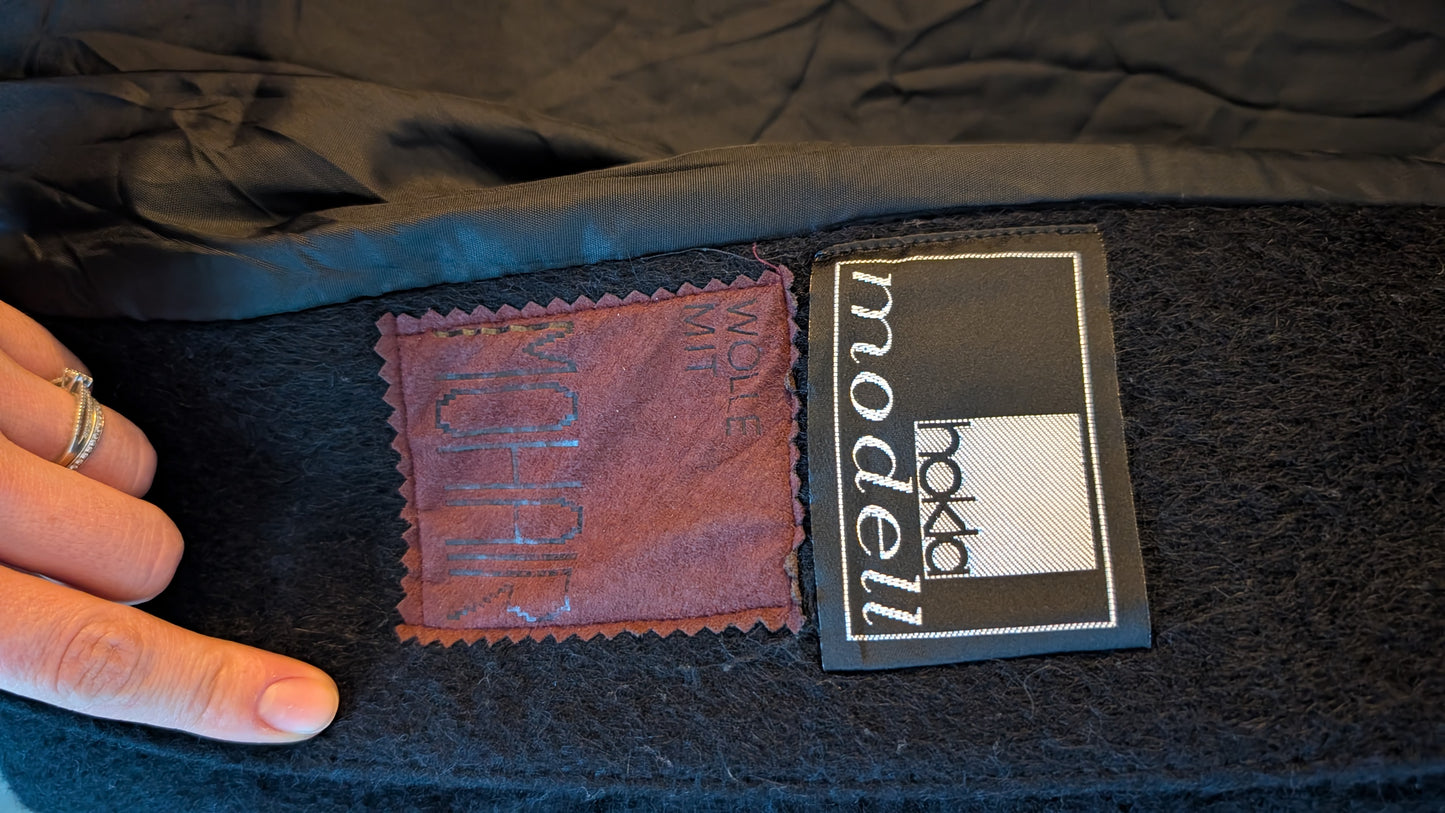 Manteau laine et mohair 70s T40-42