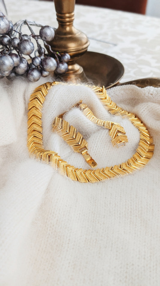 Parur 80s collier et bracelet