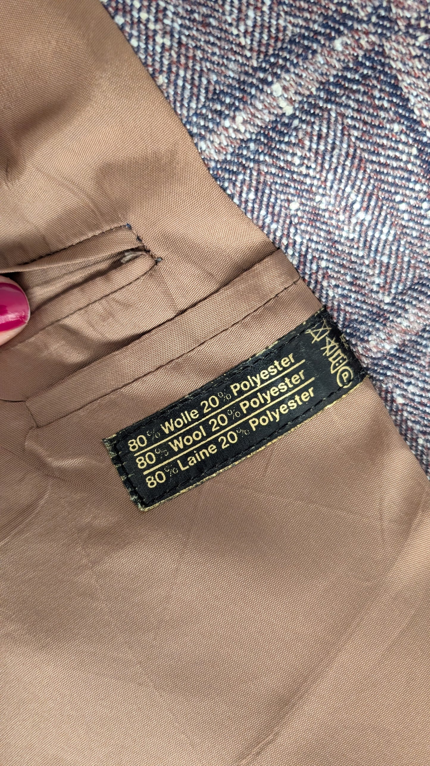 Blazer 70s laine 38-40