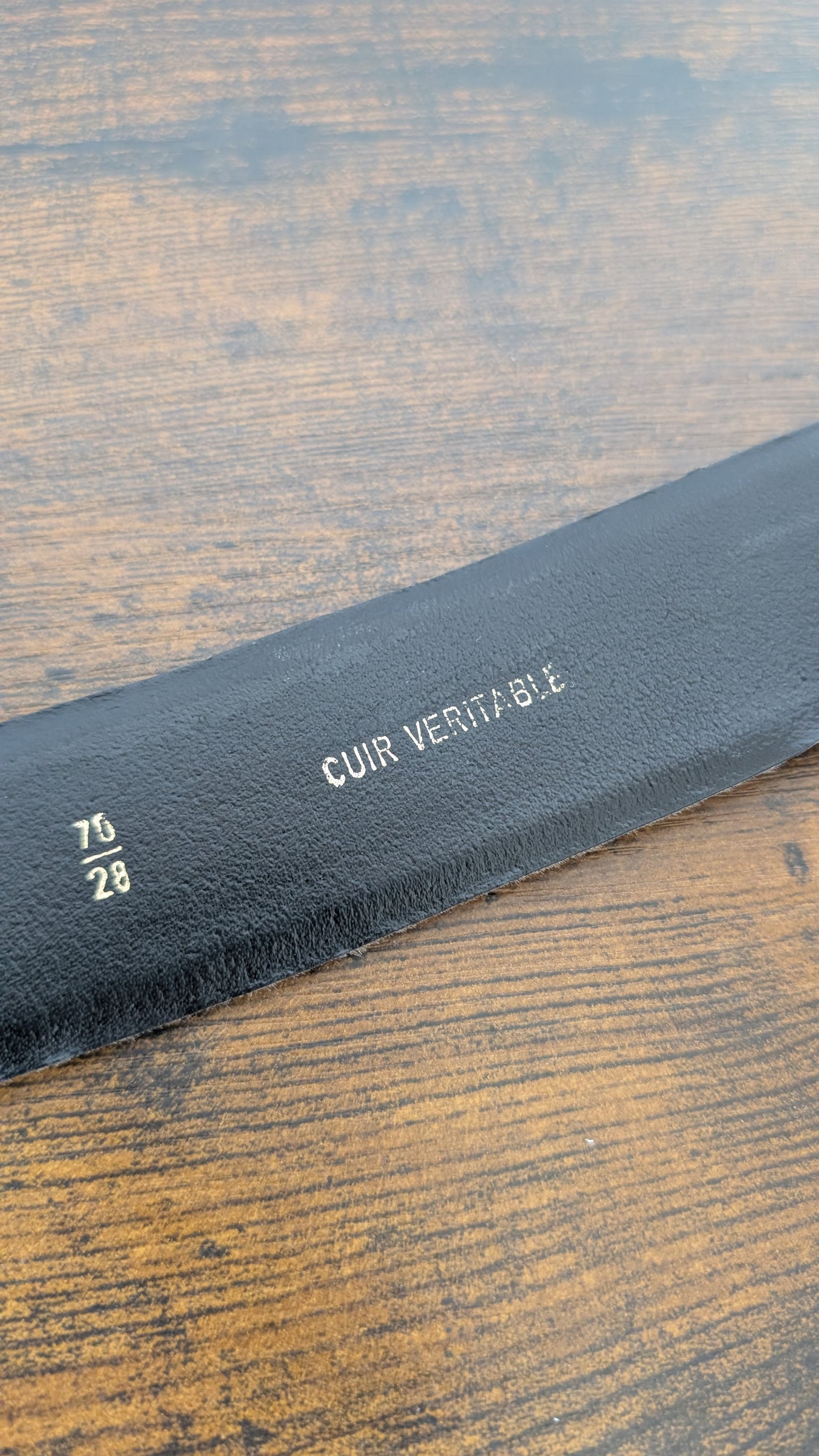Ceinture cuir fabriquée en France