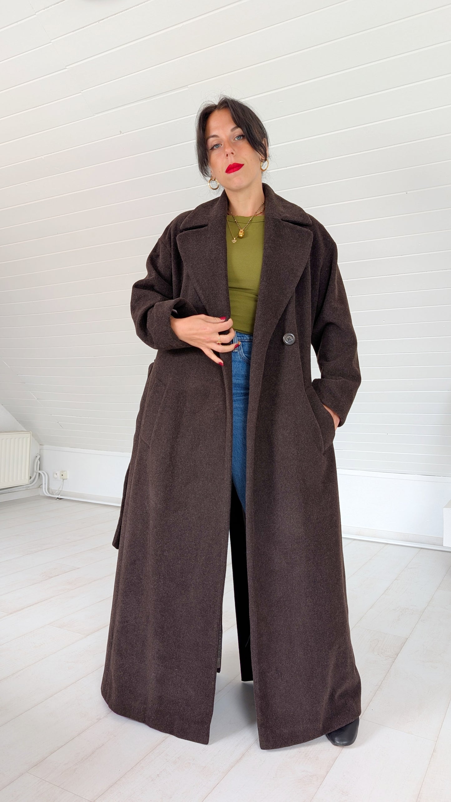 Manteau laine et cachemire 90s T40-42