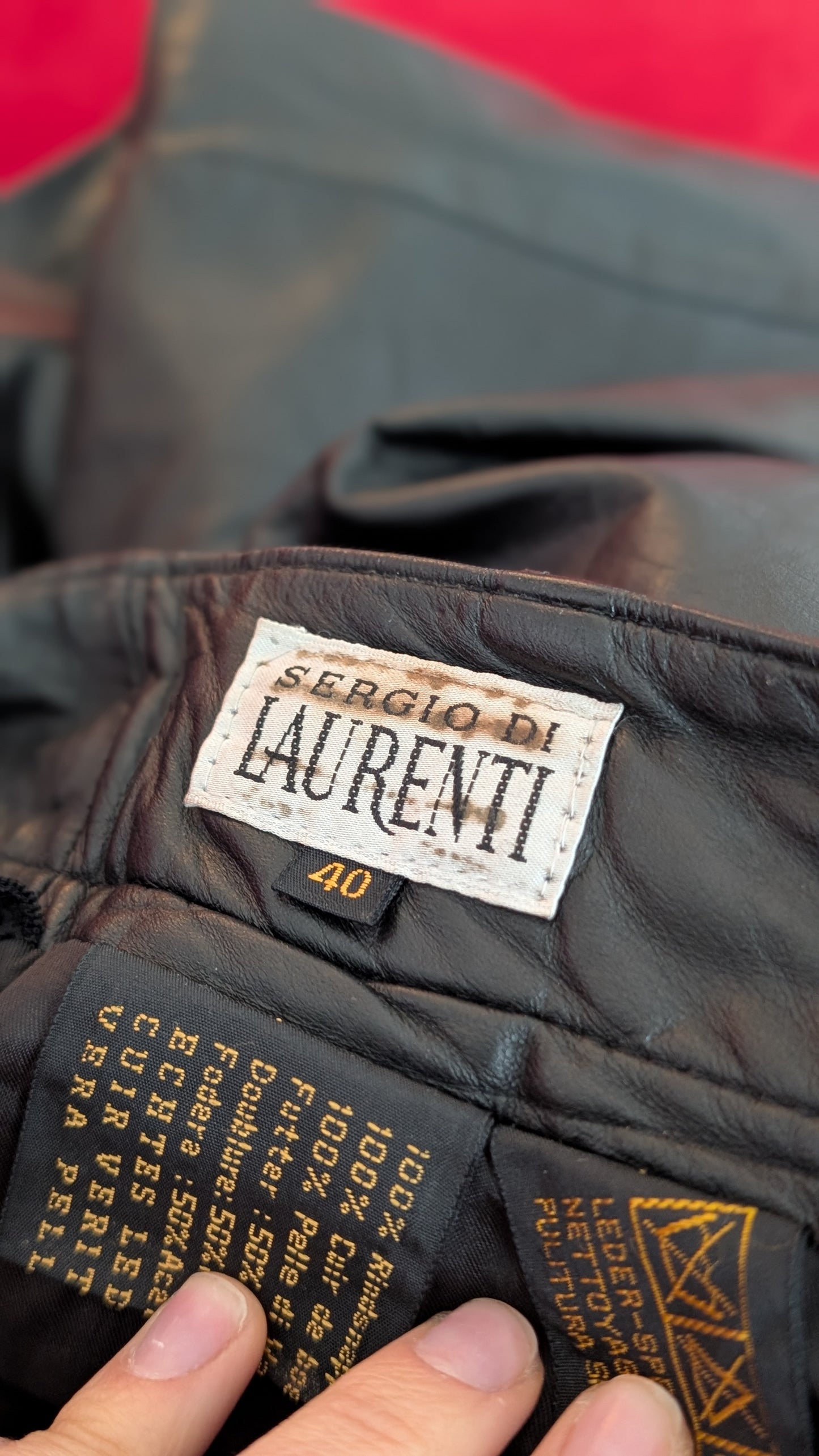 Pantalon cuir 1980 T38