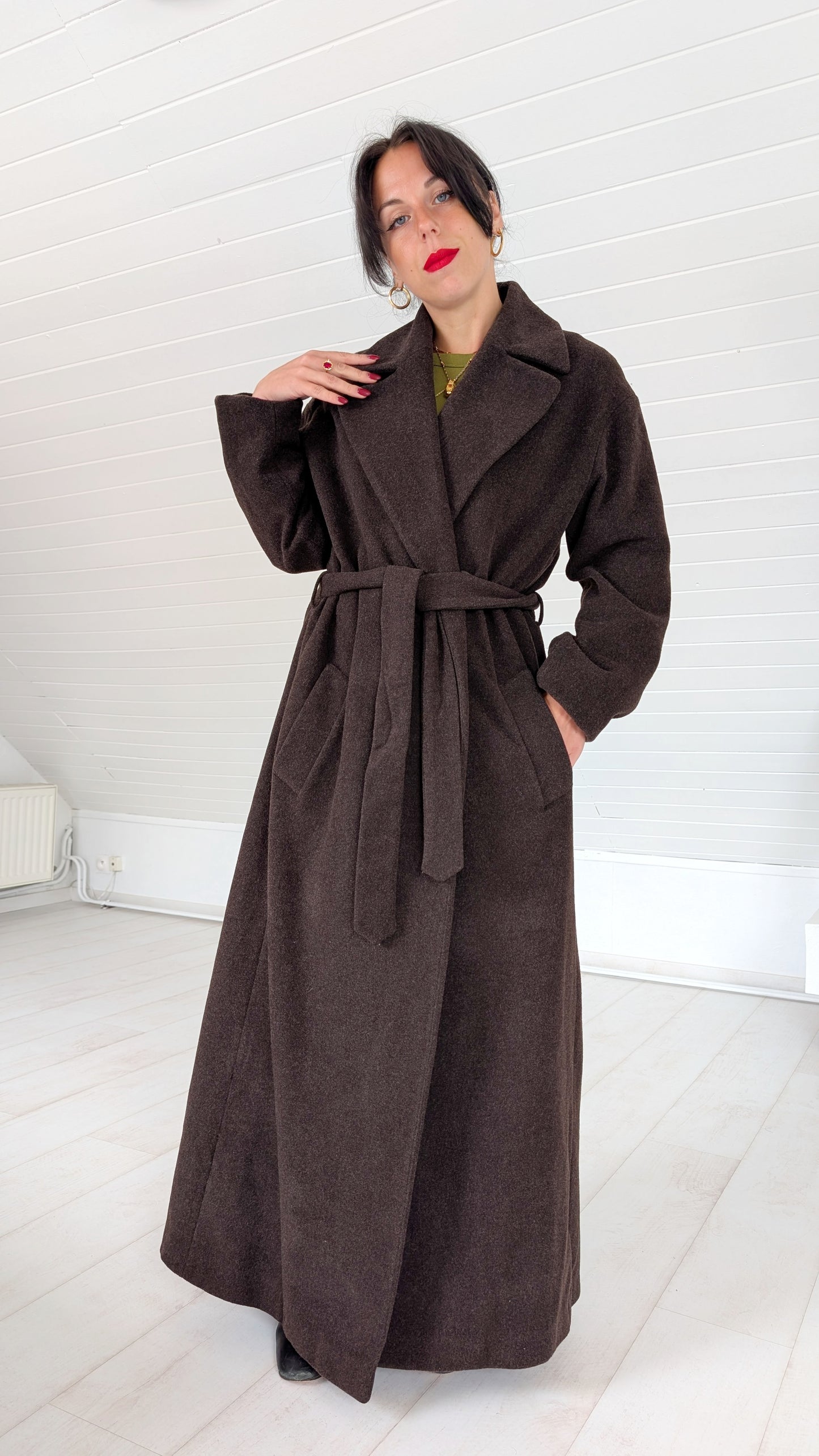 Manteau laine et cachemire 90s T40-42
