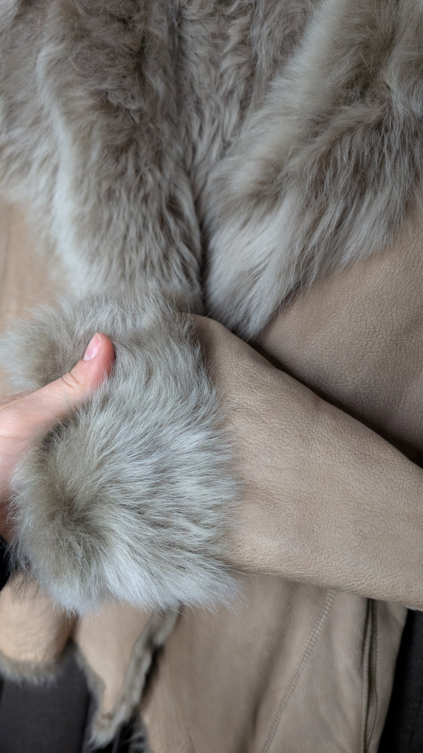 Manteau agneau retourné T40