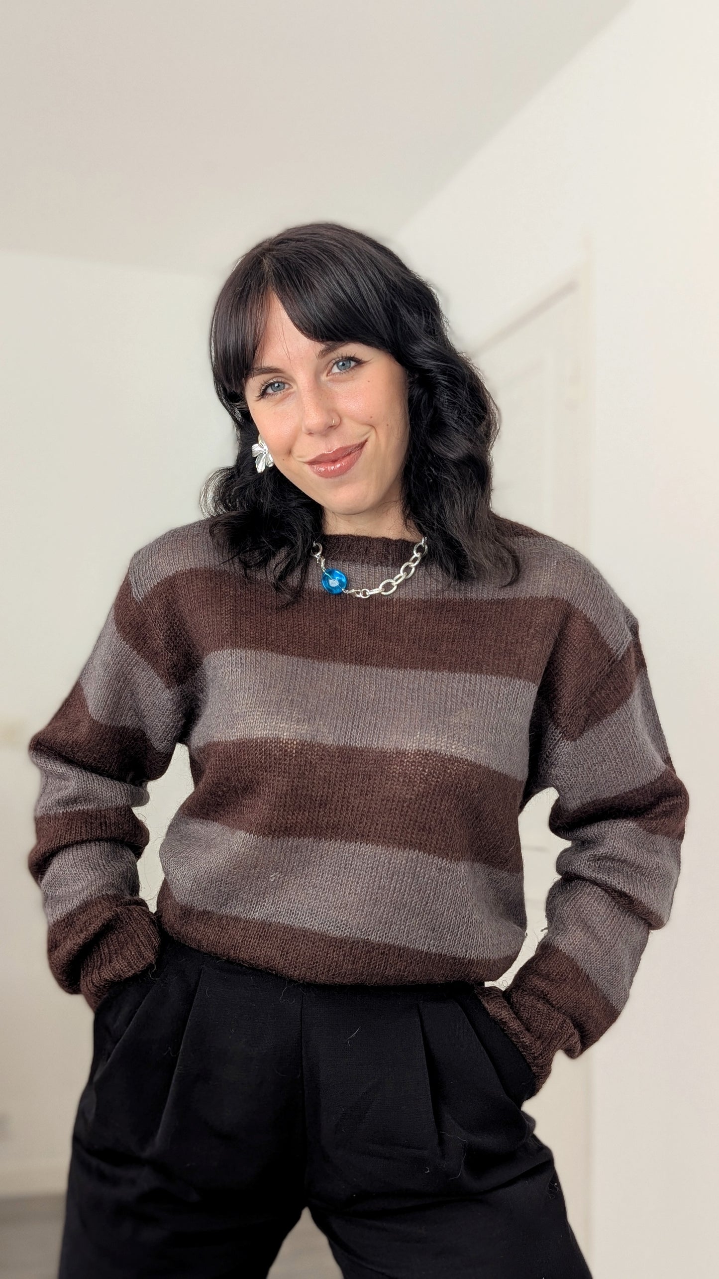 Pull laine et mohair T40-42