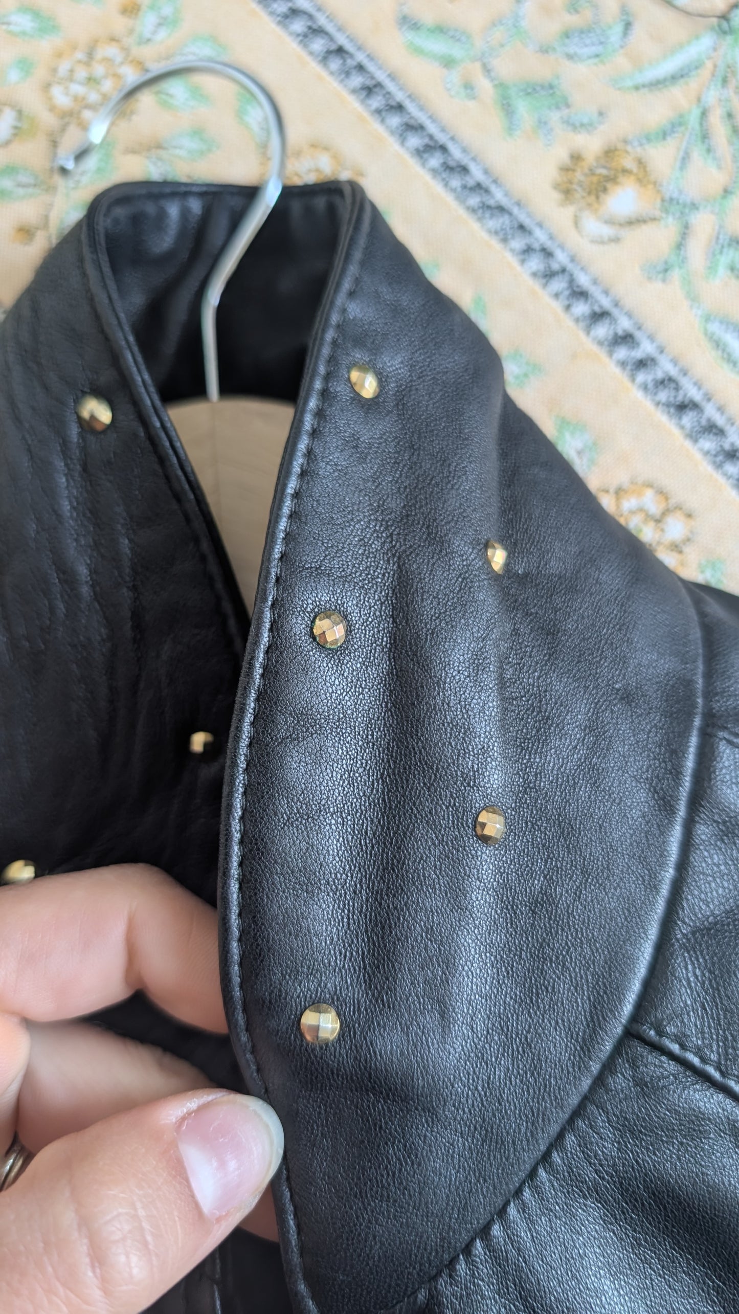 Veste bombers cuir 80s T40
