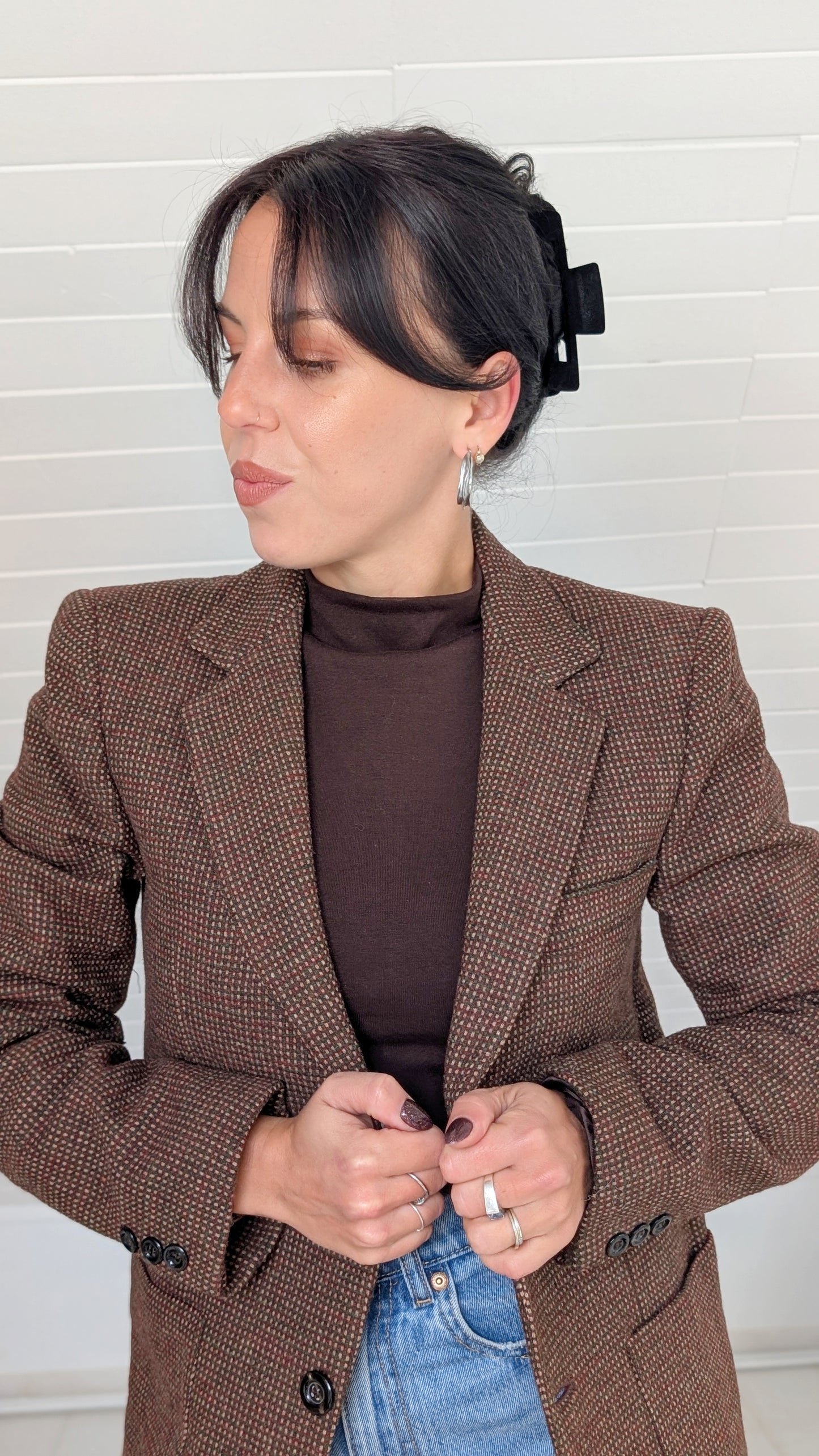 Blazer 70s laine fabriqué en Italie T36