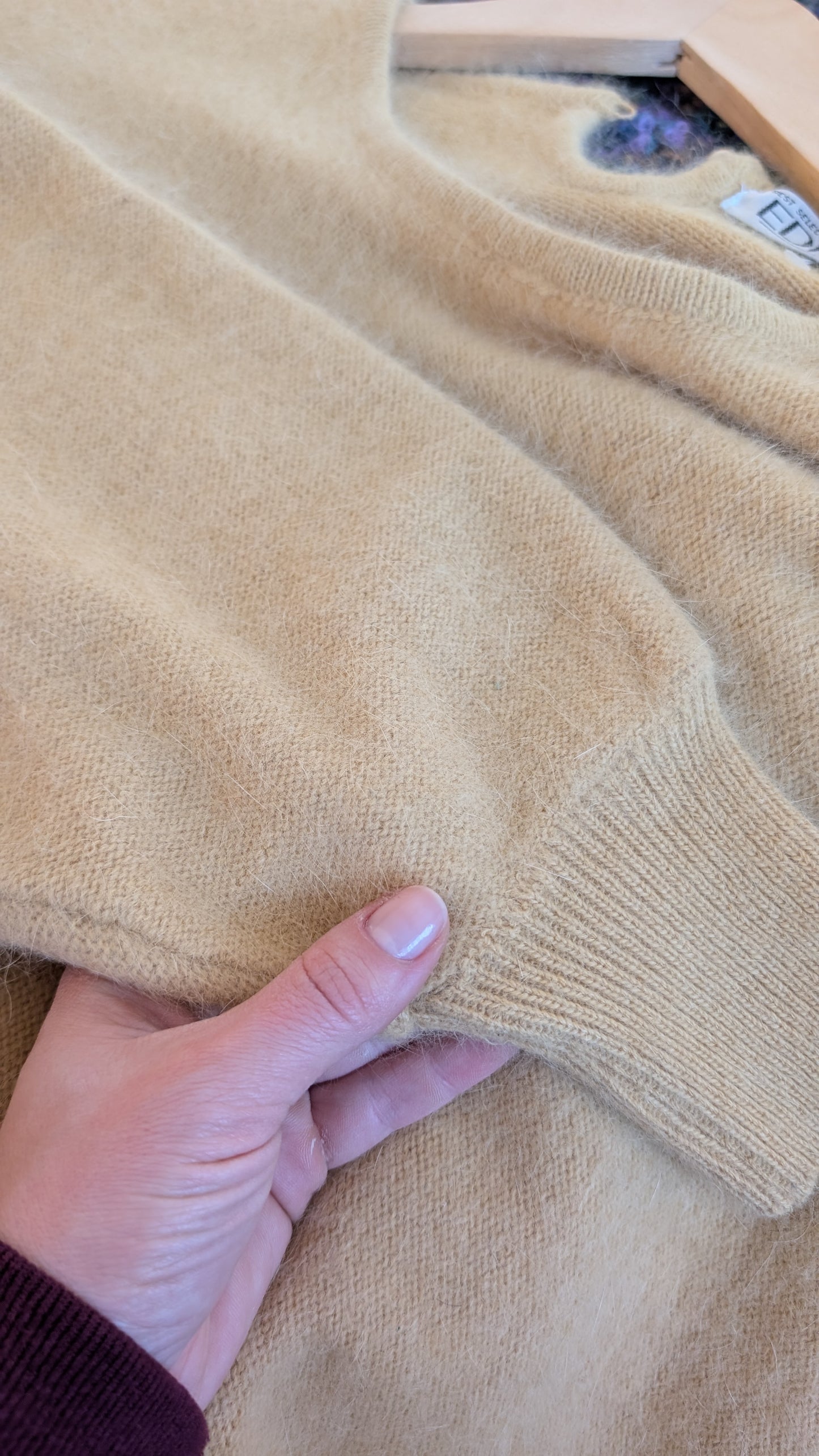 Pull angora 80s jusqu'à une taille 42