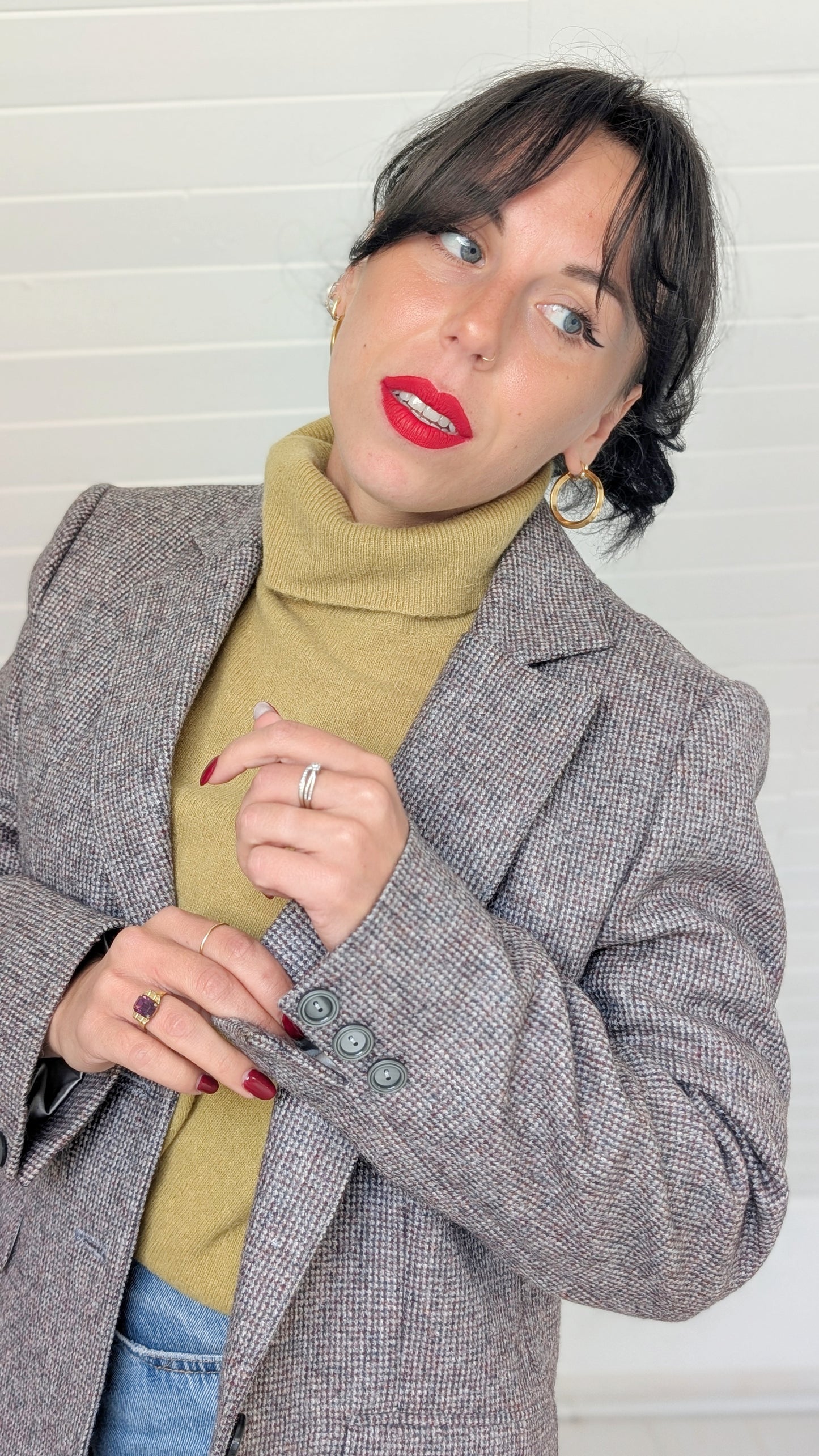 Blazer pure laine 80s T38