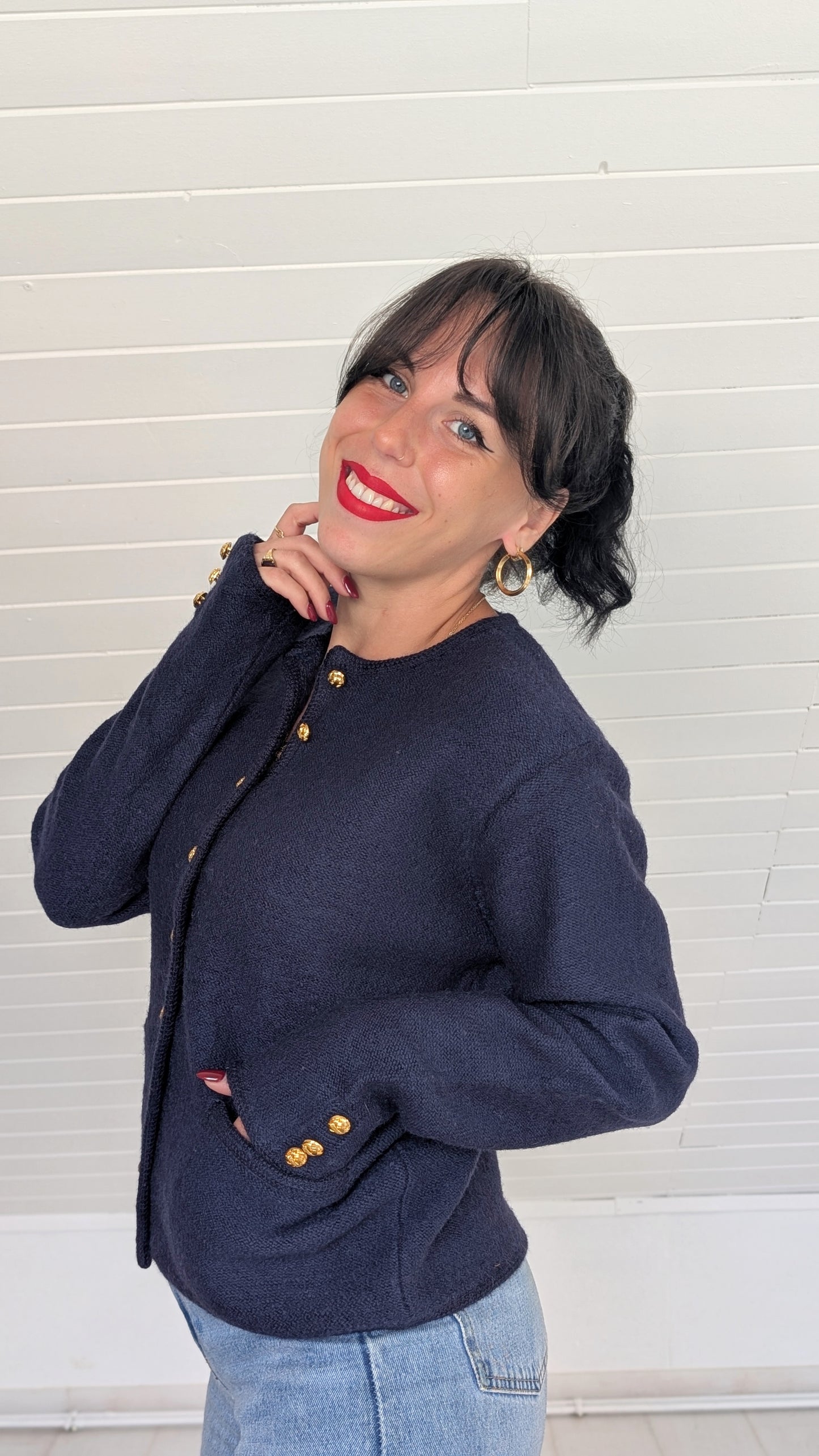 Cardigan pure laine T36