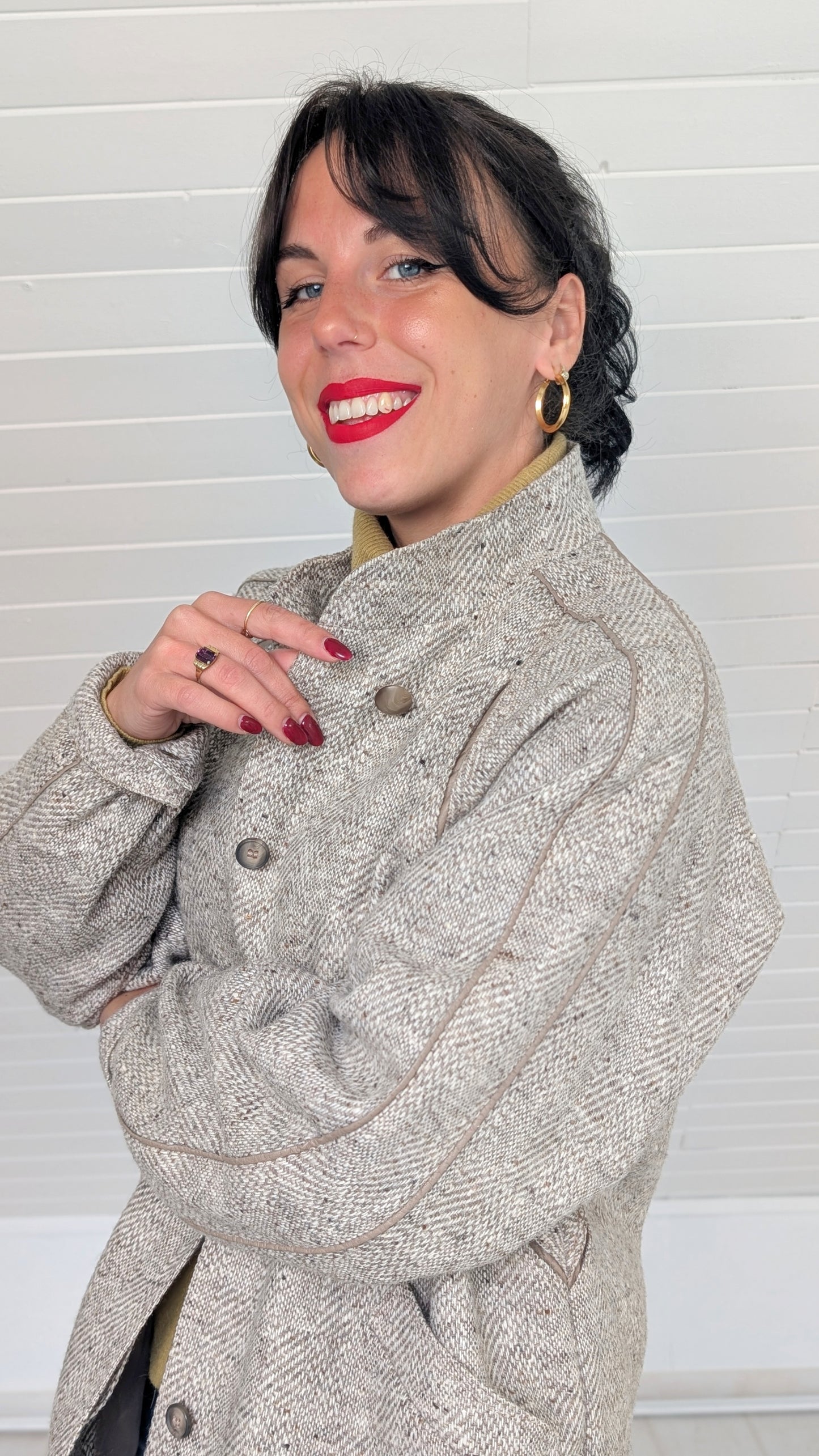 Manteau pure laine 80s T40-42