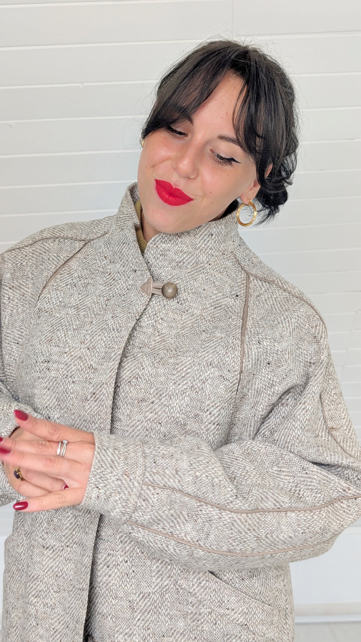 Manteau pure laine 80s T40-42