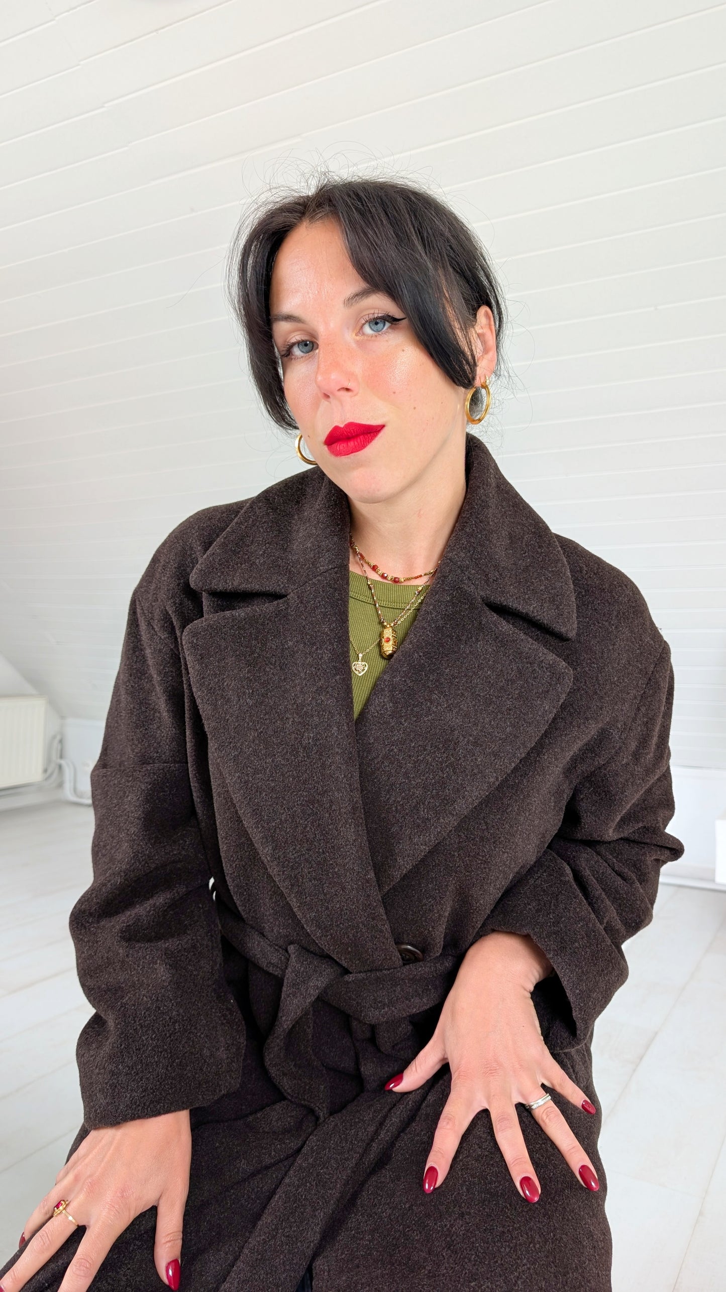 Manteau laine et cachemire 90s T40-42