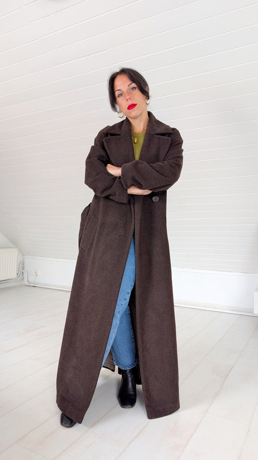 Manteau laine et cachemire 90s T40-42