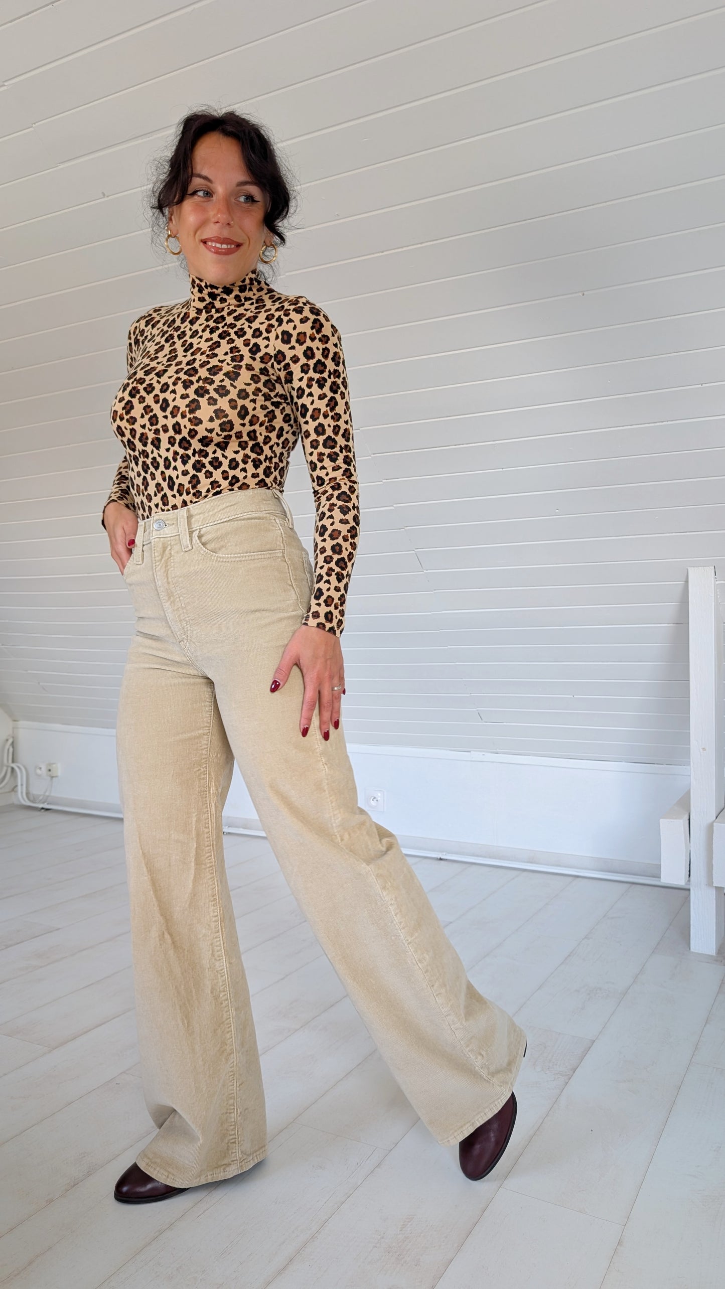 Jeans Levis velours Ribcage T36