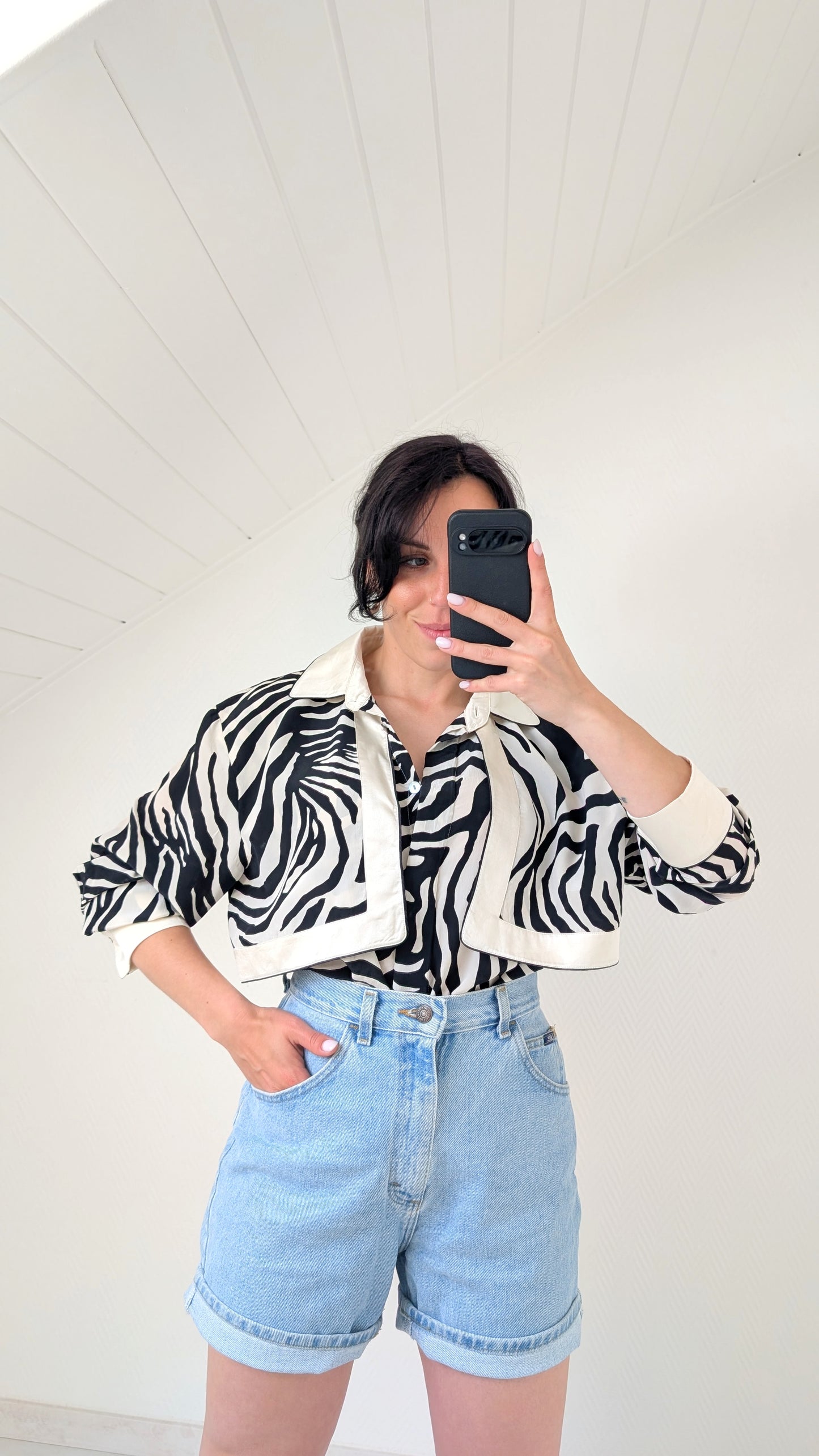 Blouse soie 1980 T40-42