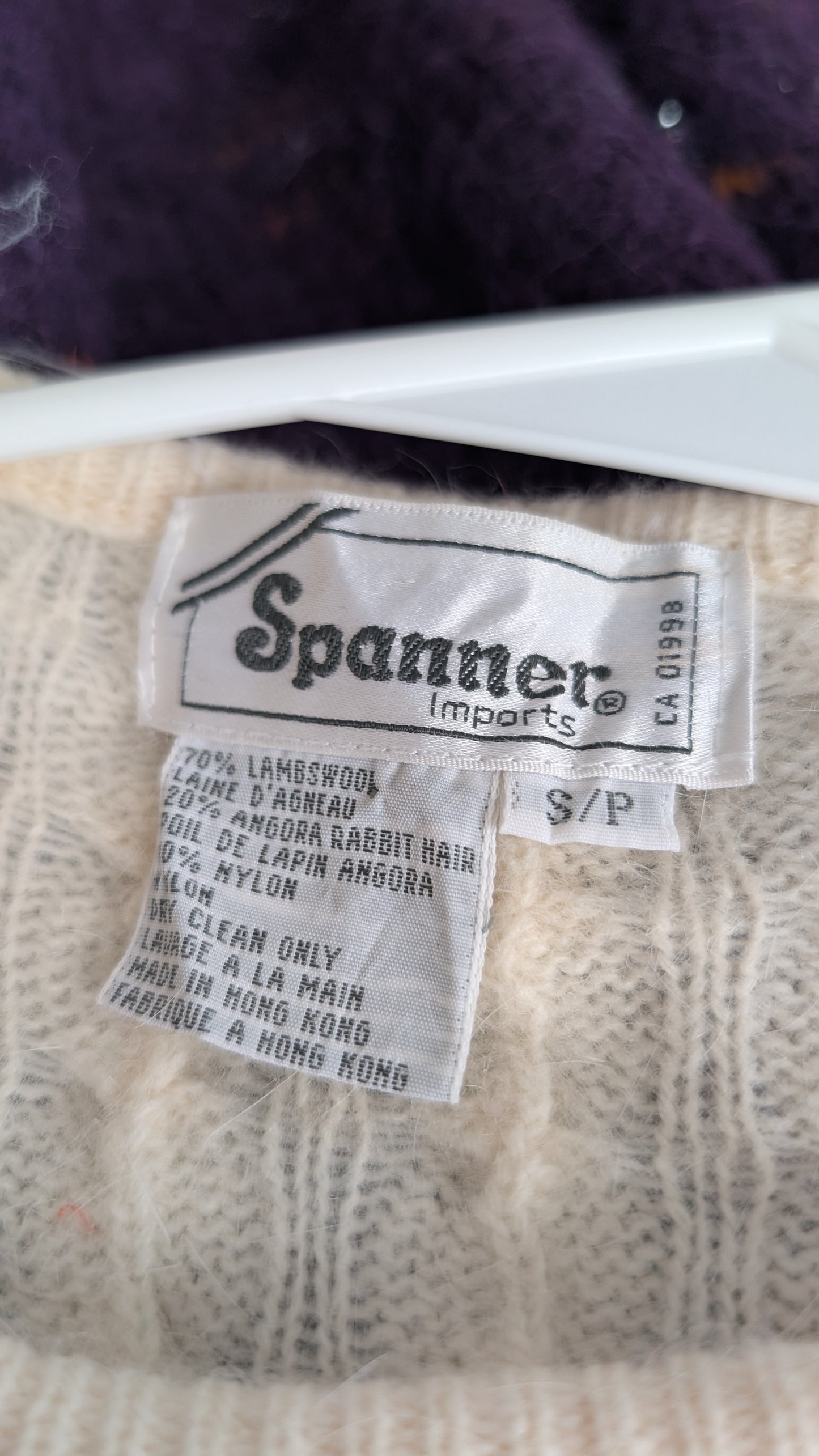 Pull laine agneau et angora T36/38