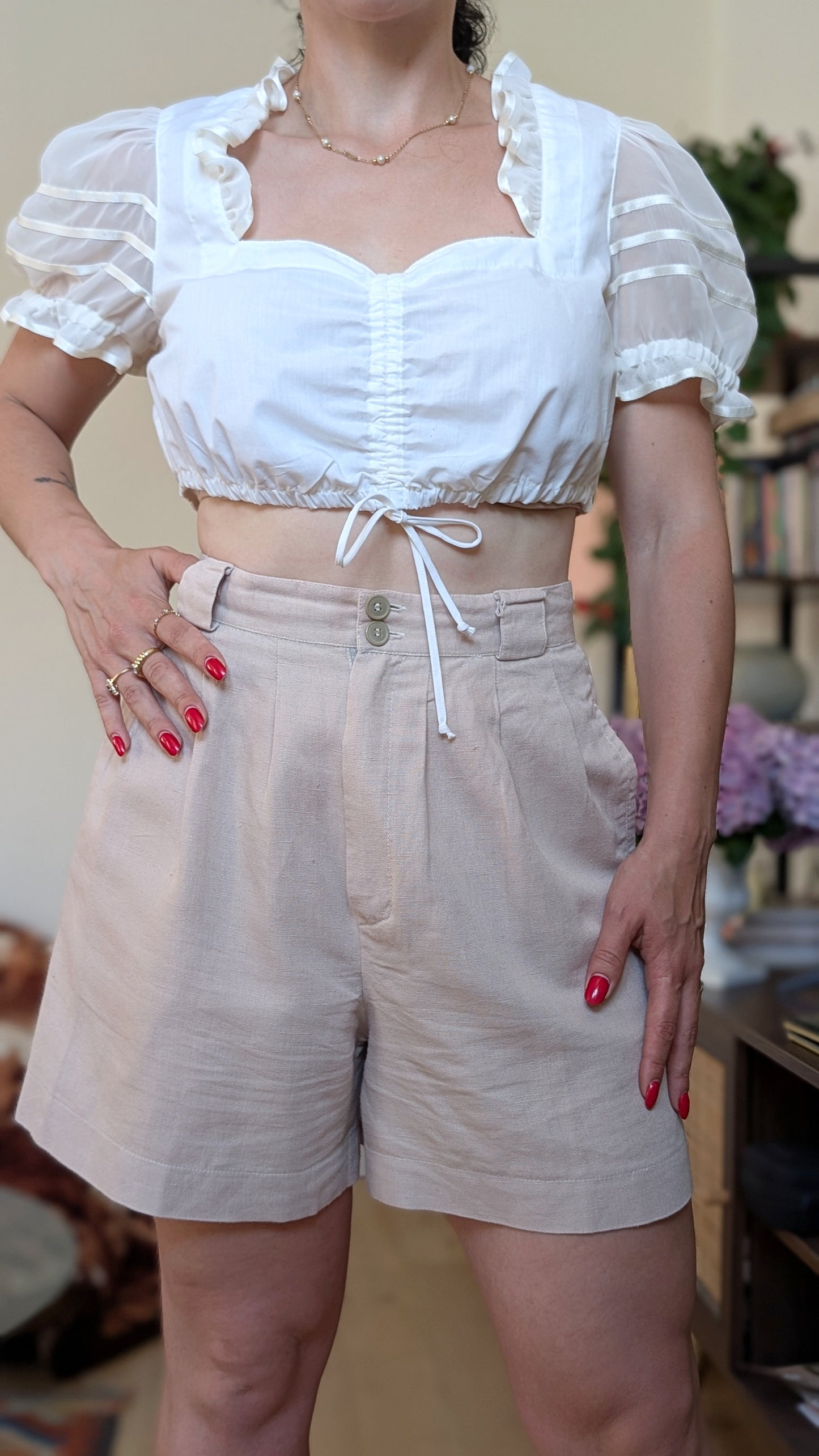 Short coton et lin 80s T36