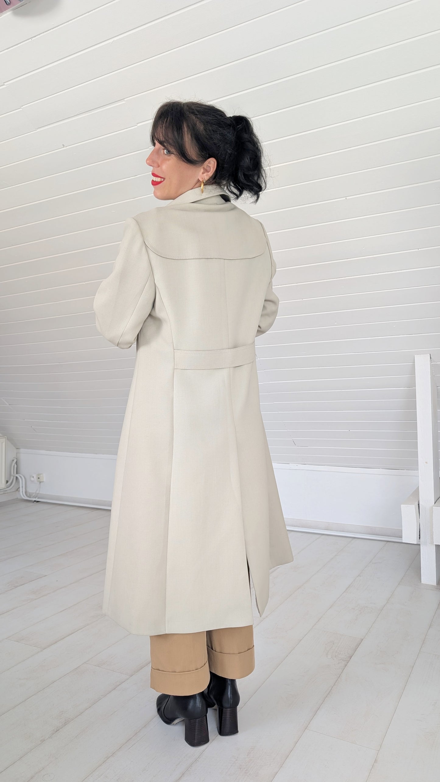 Manteau laine 60s-70s T40