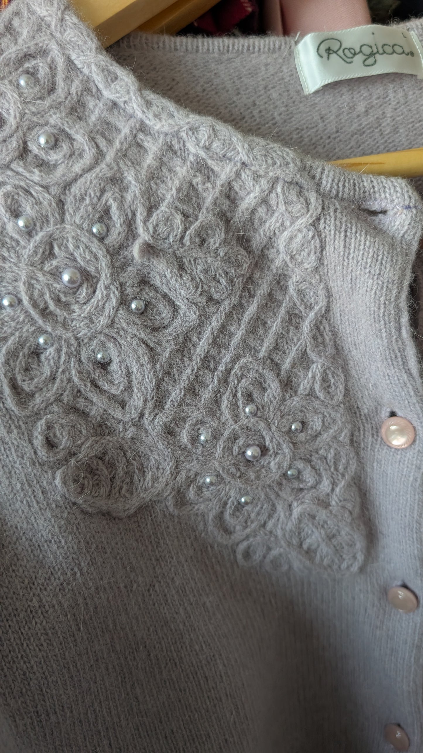 Cardigan angora 80 T38-40