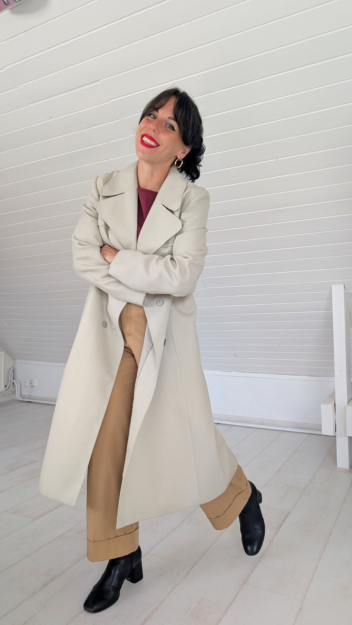 Manteau laine 60s-70s T40