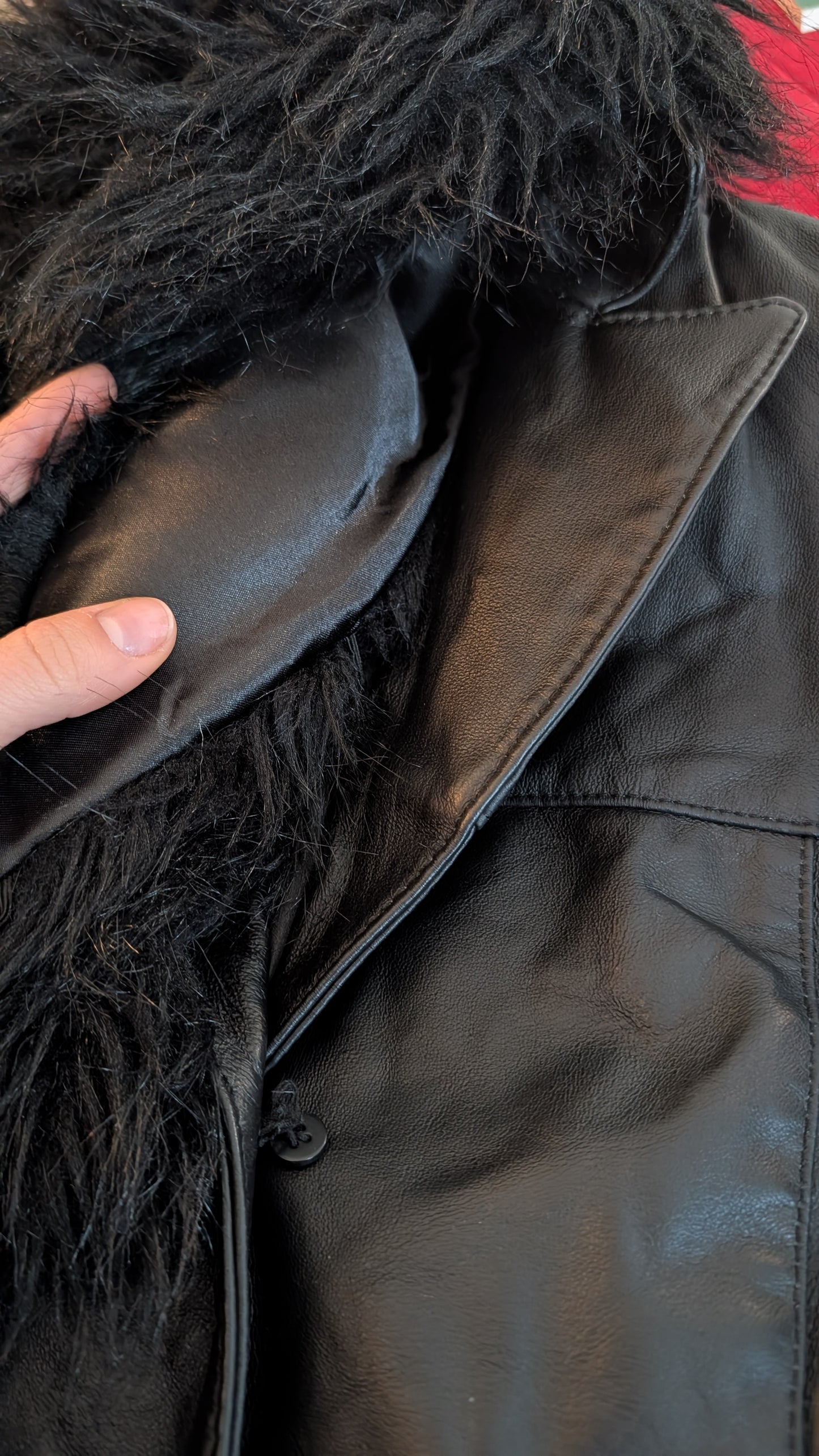 Manteau long cuir T40