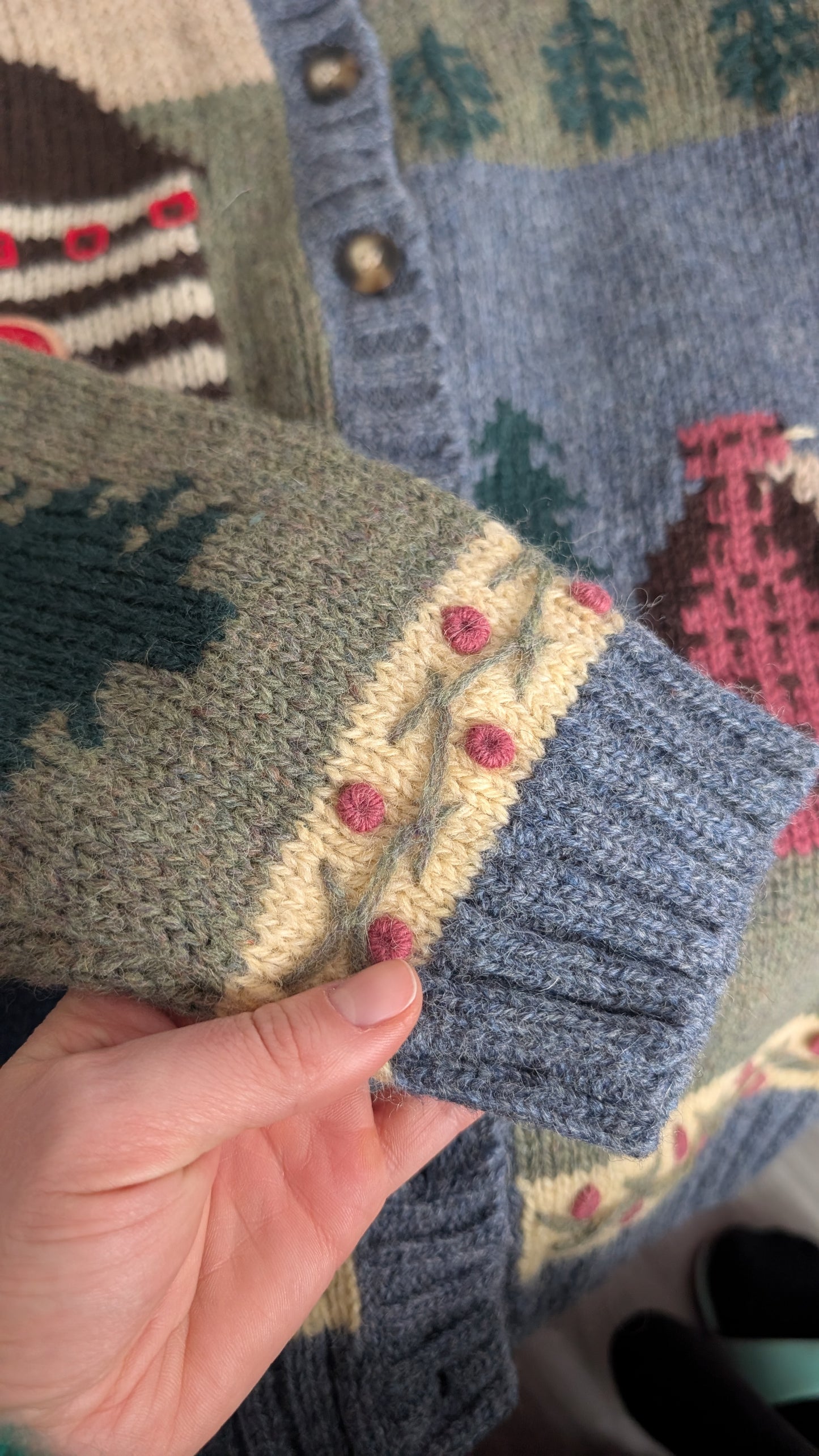 Cardigan laine shetland T40-42