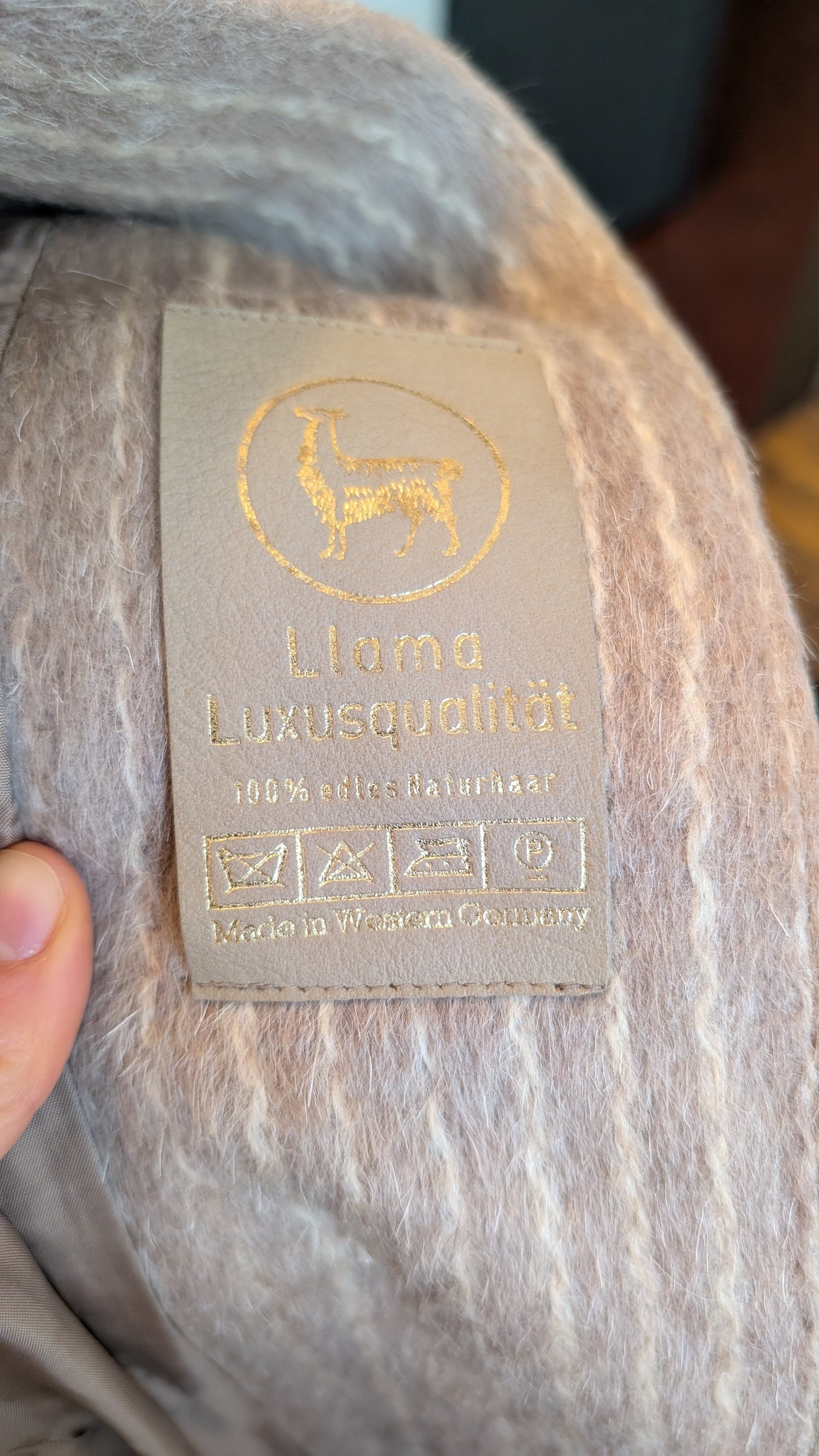 Manteau 80s laine lama T40-42