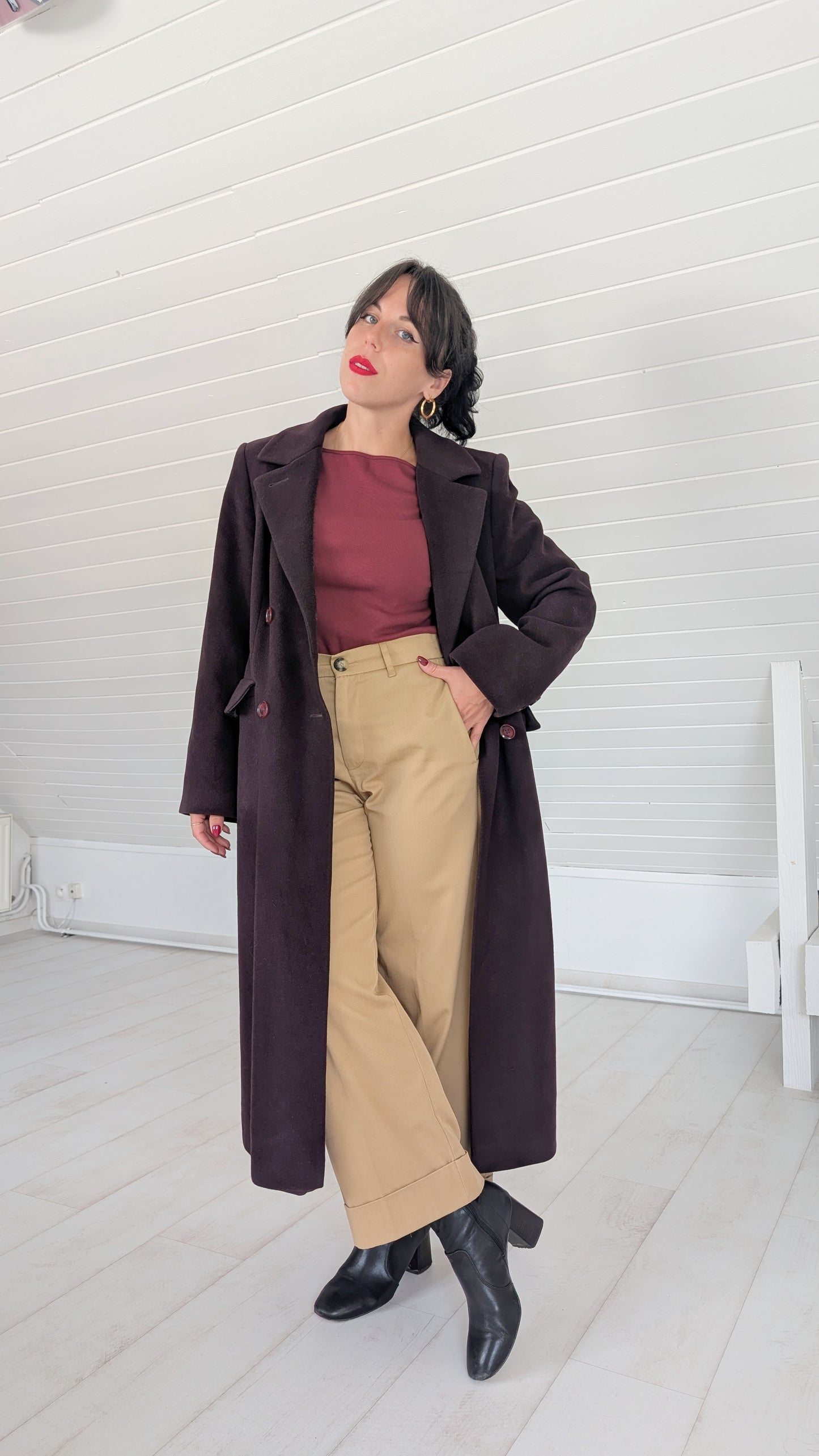 Manteau pure laine T36-38