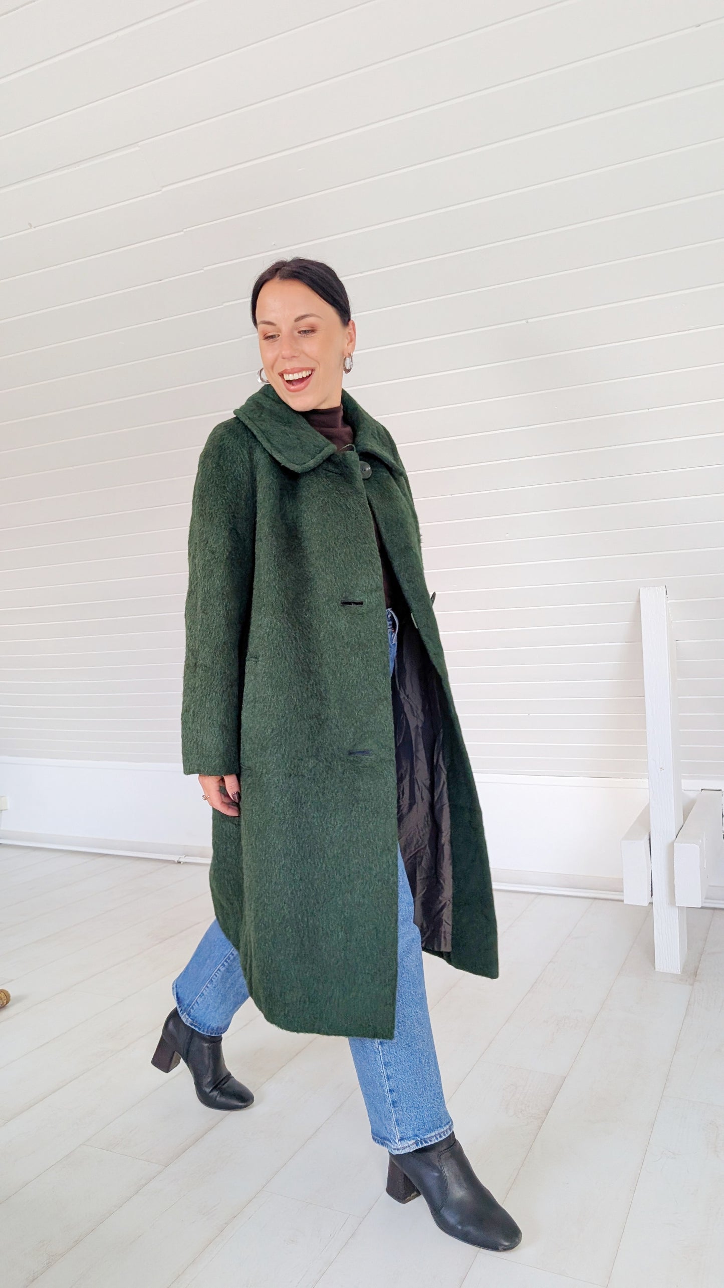 Manteau laine mohair 1960 T38-40
