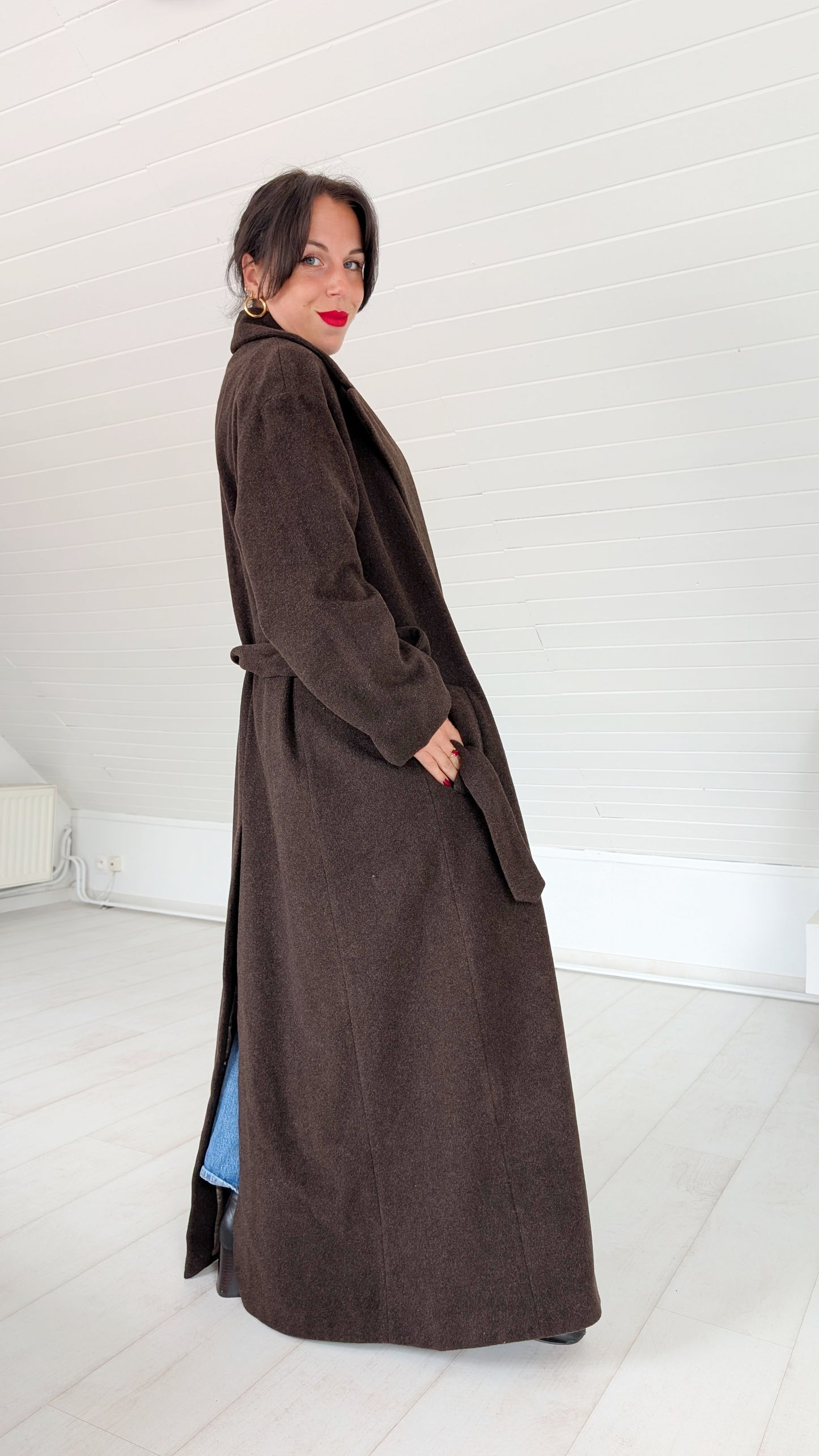 Manteau laine et cachemire 90s T40-42