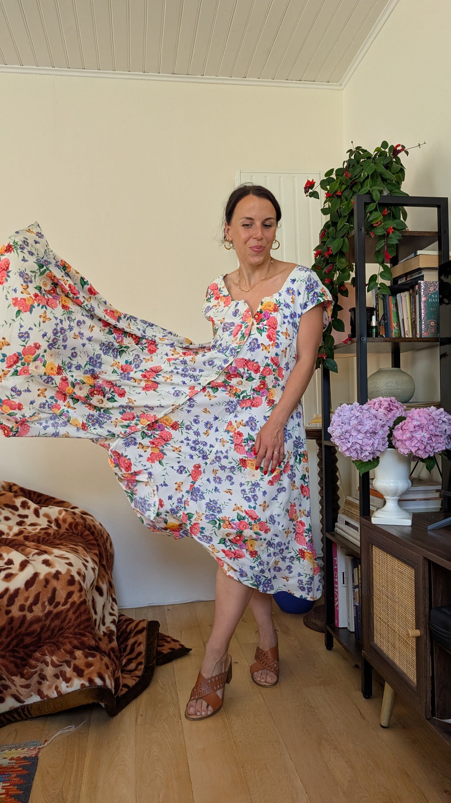 Robe coton 80s jusqu'à taille 44