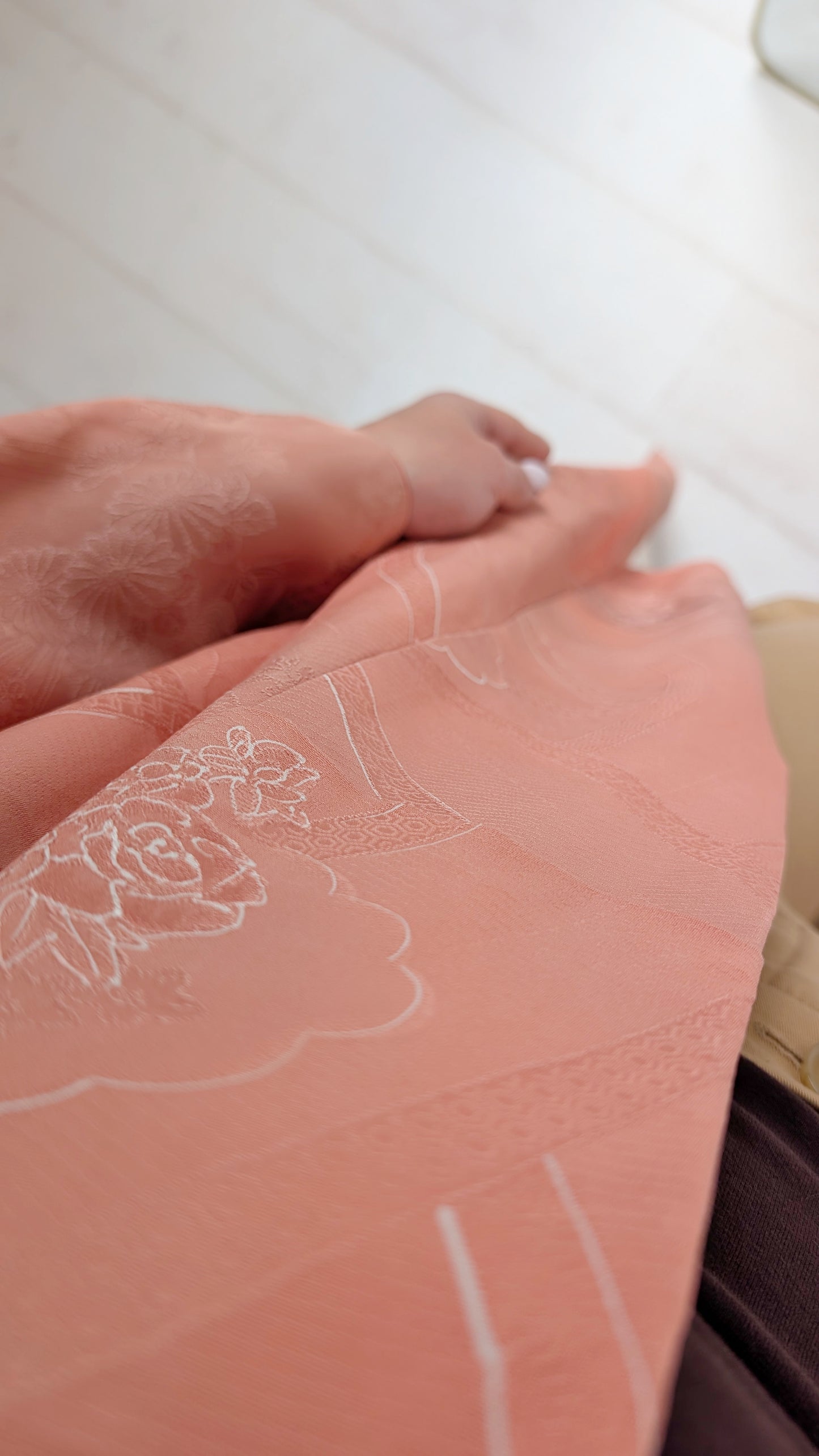 Kimono ancien soie à broderies