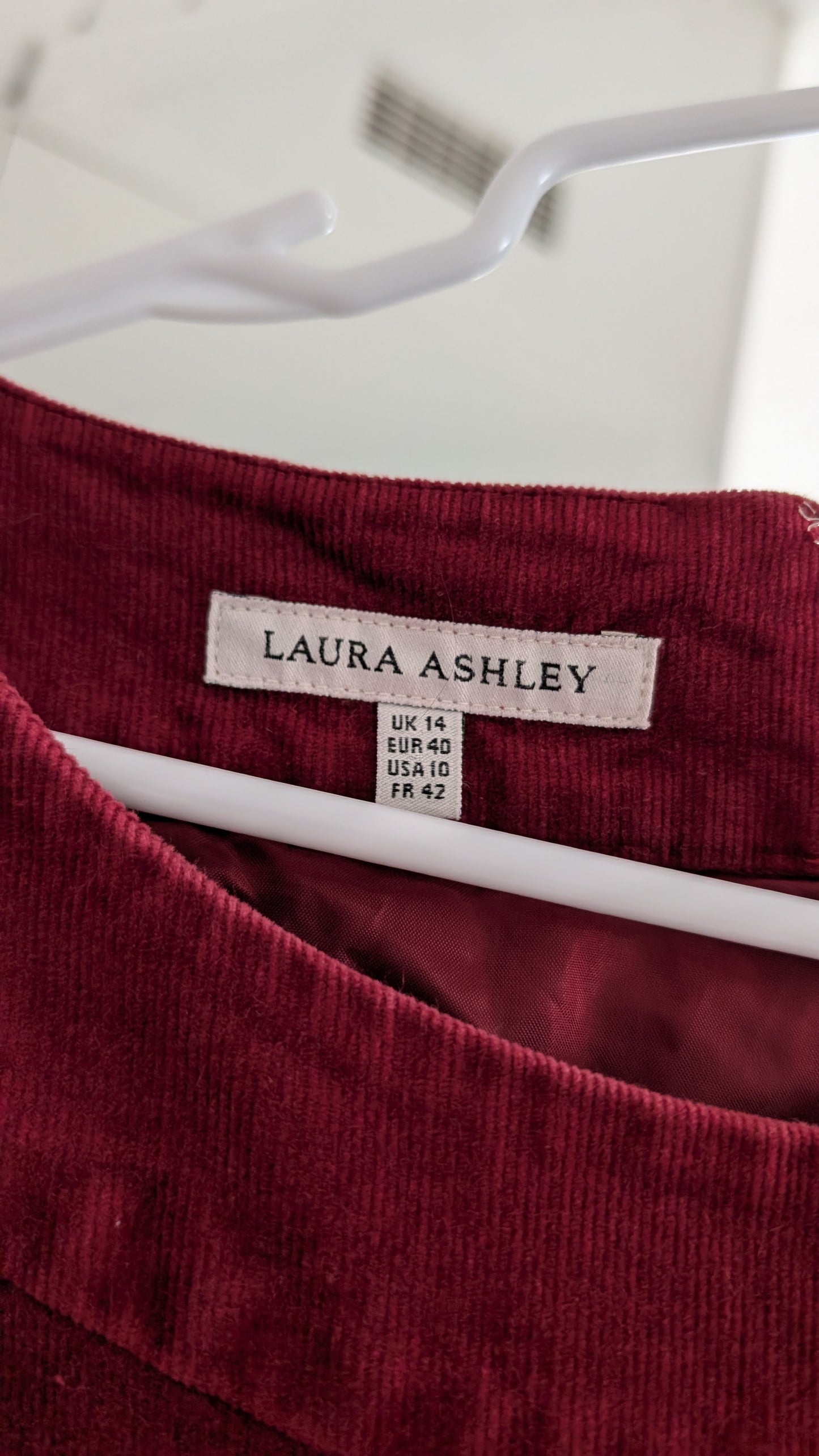 Robe velours Laura Ashley T40