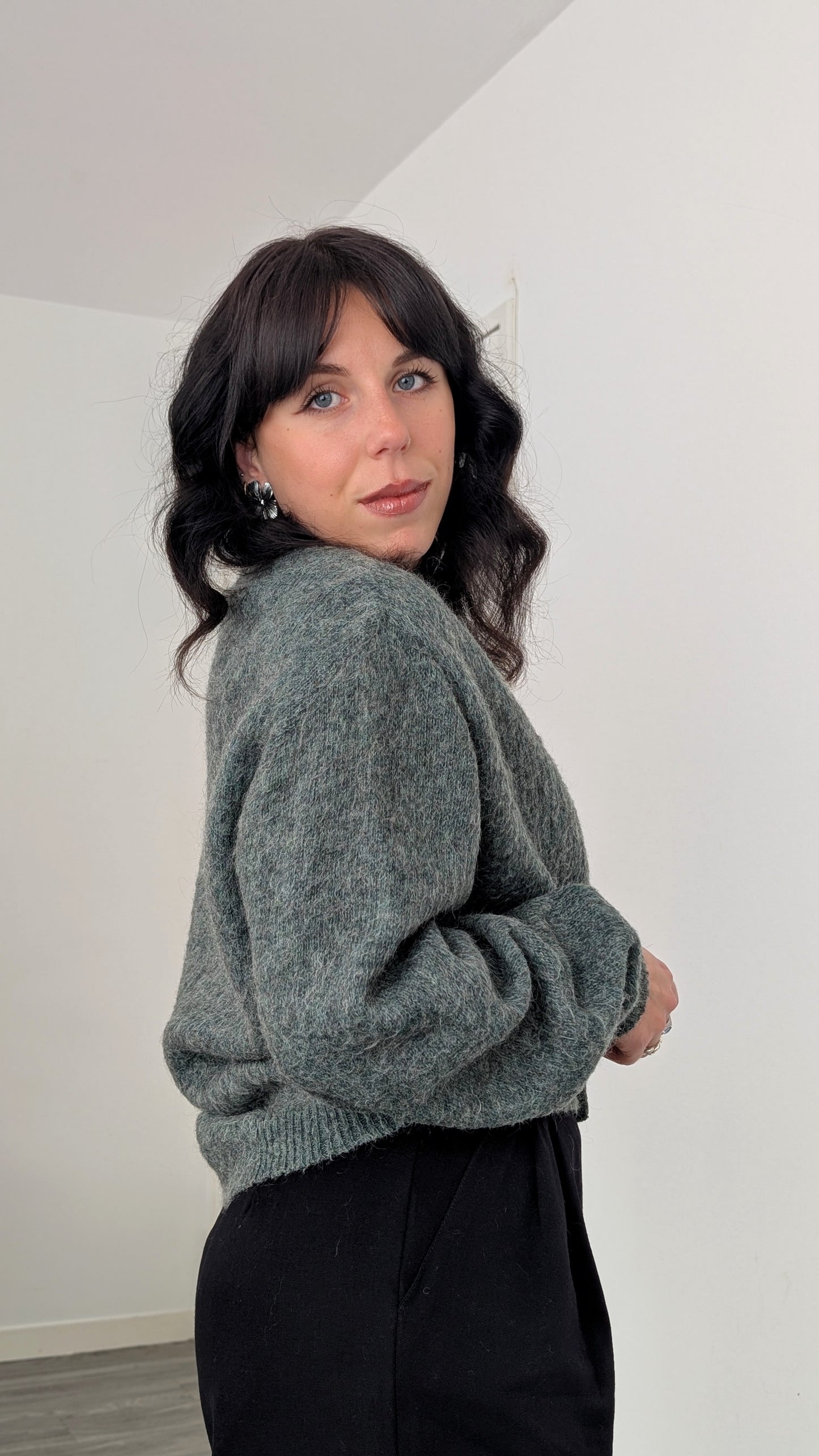 Cardigan laine et mohair T40-42